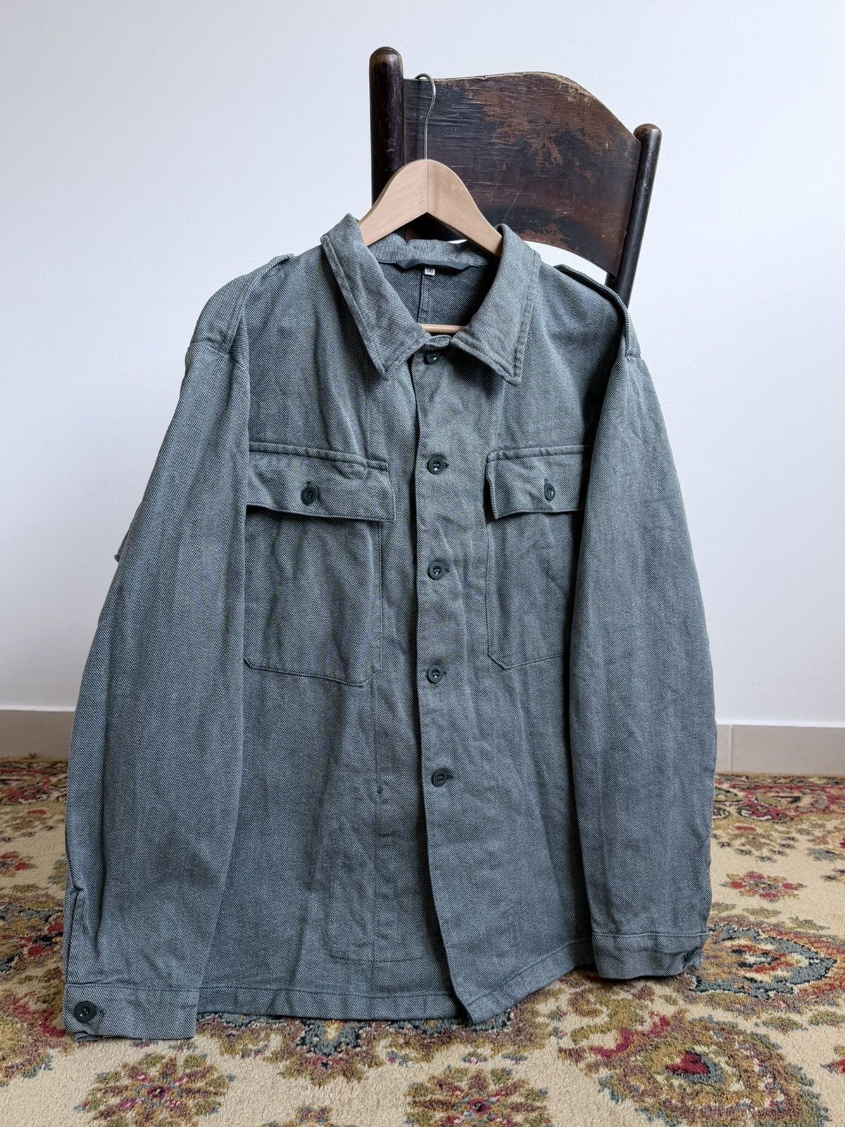 Vetra Vintage 80s Swiss Military Workwear Chore Jacket Size US XL / EU 56 / 4 - 1 Thumbnail