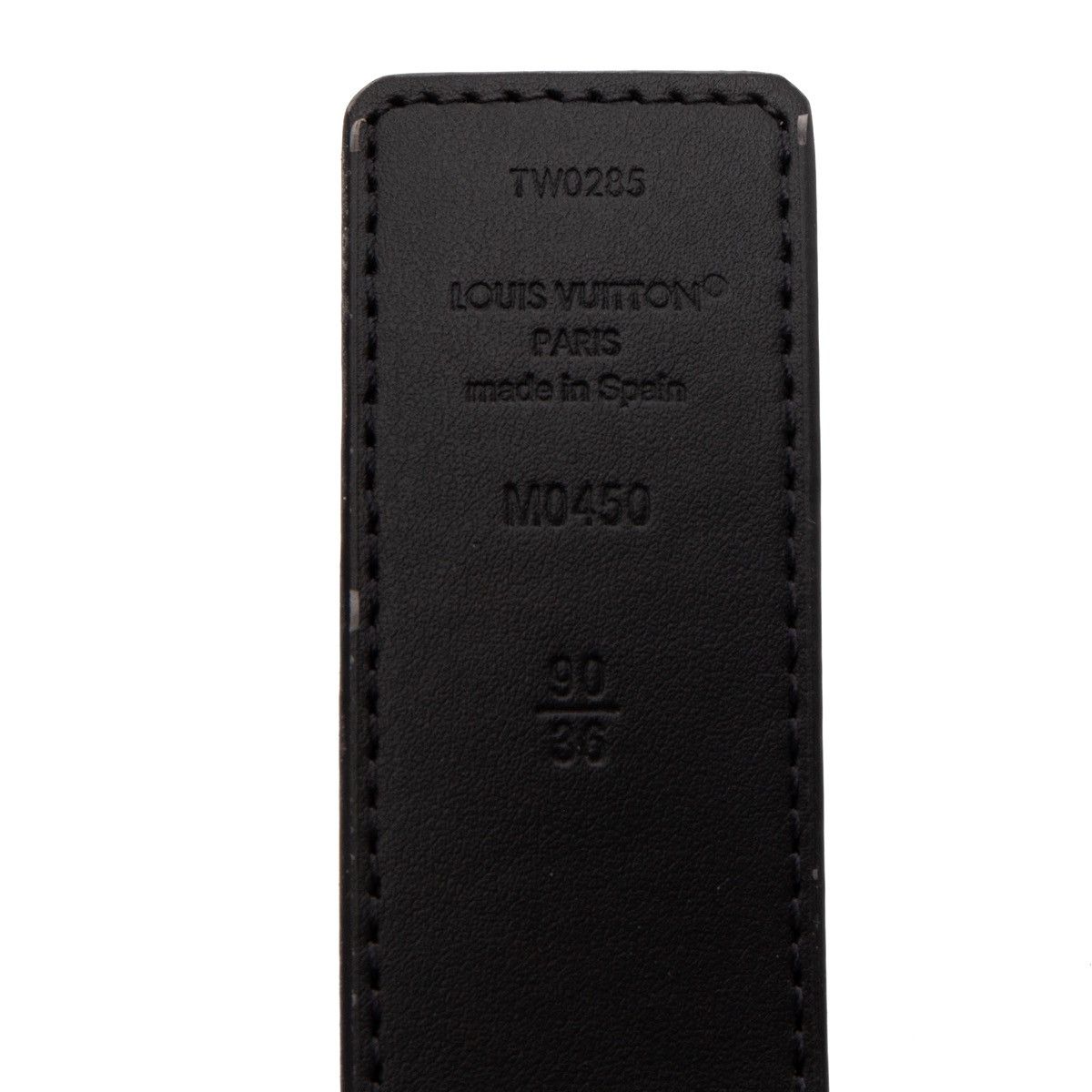 Louis Vuitton Initiales 35MM Reversible Monogram Belt Eclipse Black Gray Size ONE SIZE - 6 Thumbnail