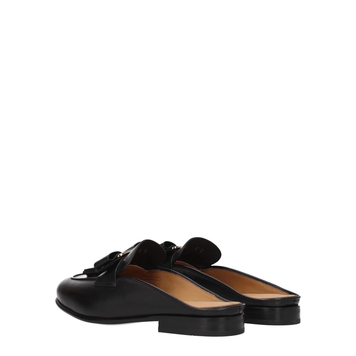 Salvatore Ferragamo ob1o1e1224 Leather Slippers & Clogs in Black Size US 6 / IT 36 - 4 Thumbnail