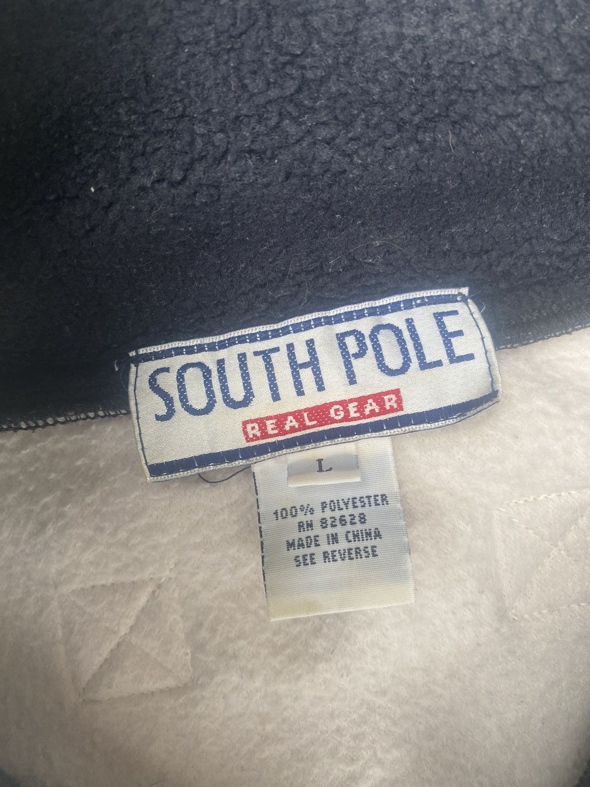 Southpole South Pole Woven Spellout Pullover Fleece Size US L / EU 52-54 / 3 - 6 Thumbnail