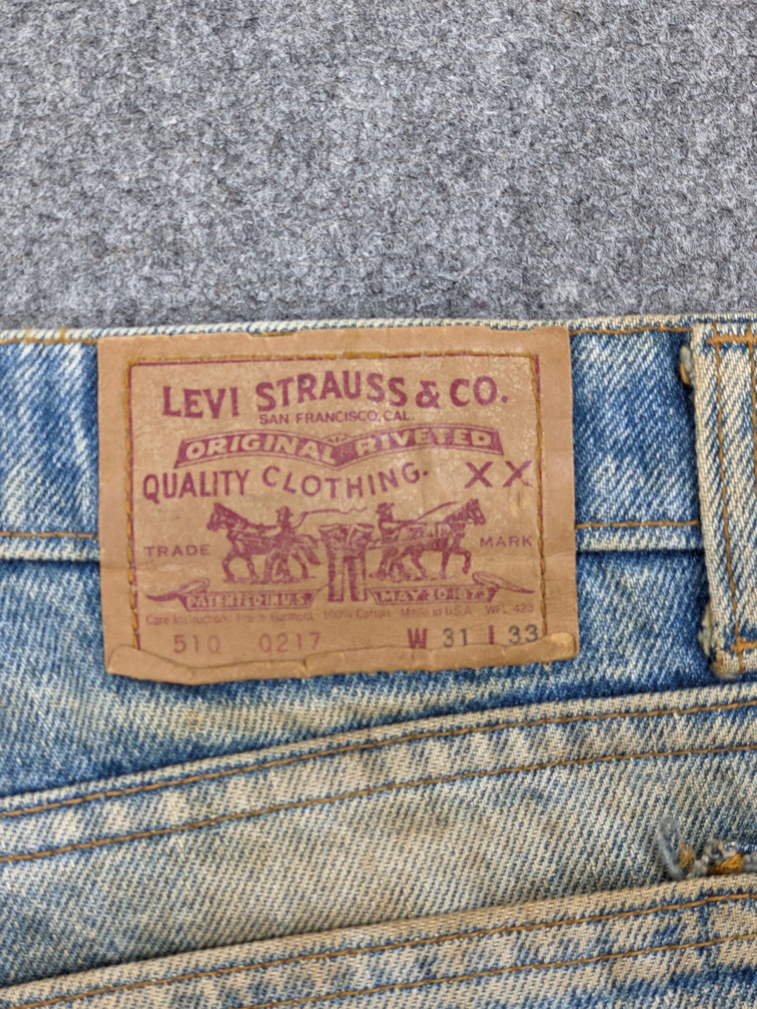 Levi's × Vintage Rusty 80s Vintage Levis 510 Faded Blue Jeans DJ0032Z Size US 29 - 5 Thumbnail