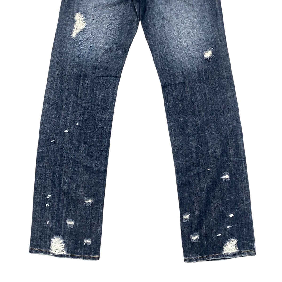 Japanese Brand MIDAS Hole Distressed Denim Jeans Studded Size US 29 - 14 Thumbnail