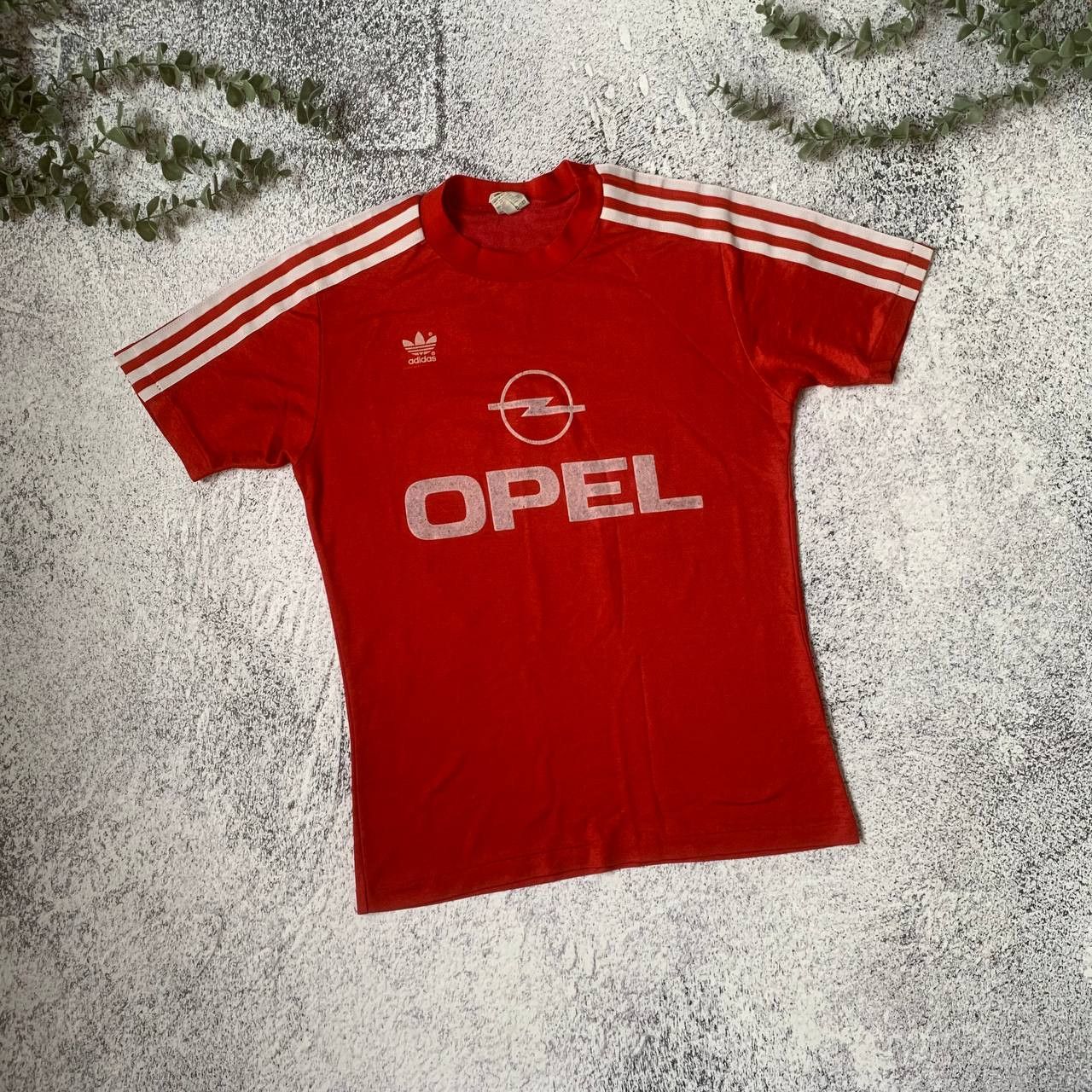 Image of Adidas Bayern Munchen 1989/1990 Vintage Jersey in Red, Men's (Size Small)