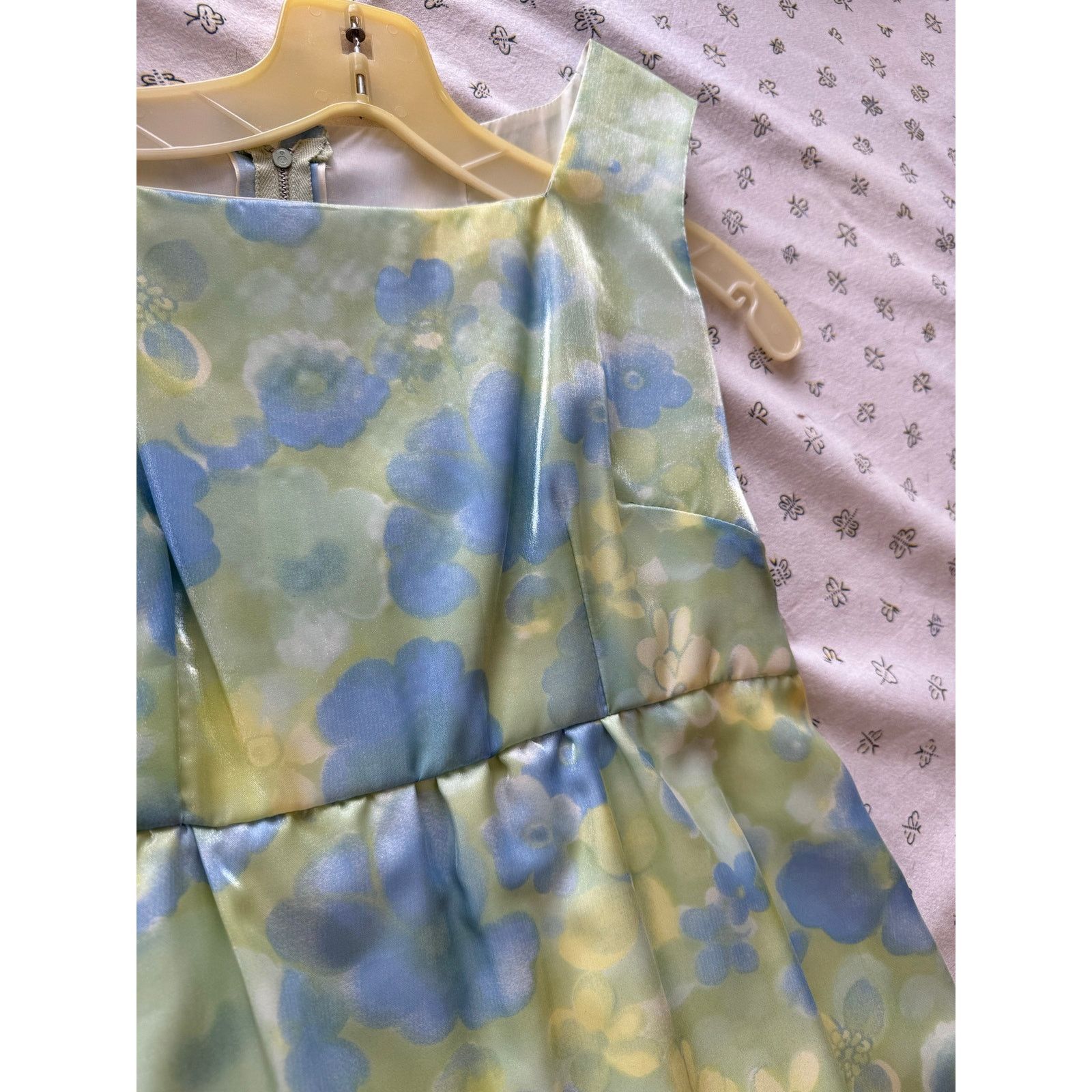 Homemade Vintage 70s gown material imported from Paris size 6 Size M / US 6-8 / IT 42-44 - 9 Thumbnail