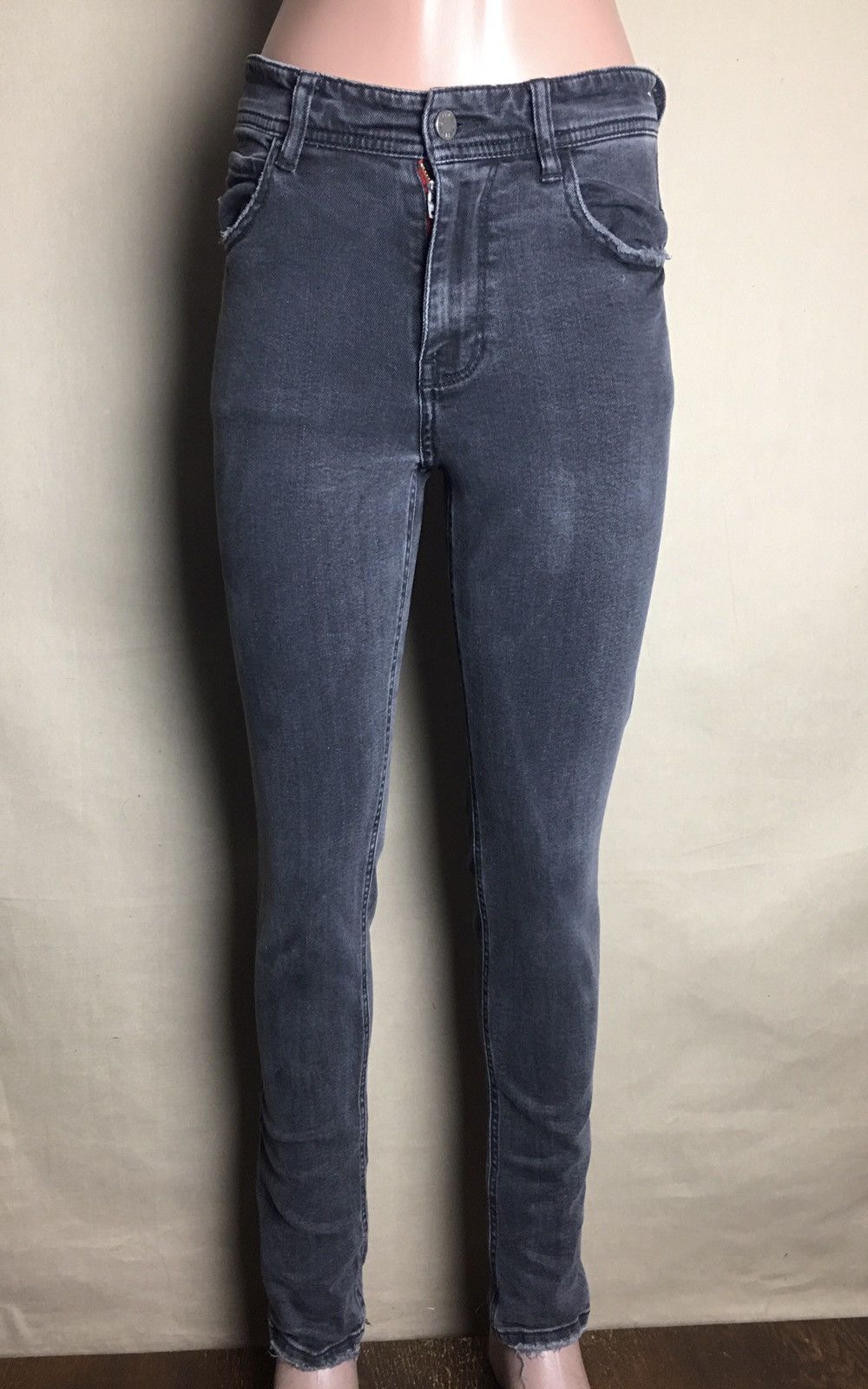 Zadig & Voltaire Zadig & Voltaire Grey Skull Logo Slim Jeans Pants XS Size 25" / US 0 / IT 36 - 1 Thumbnail