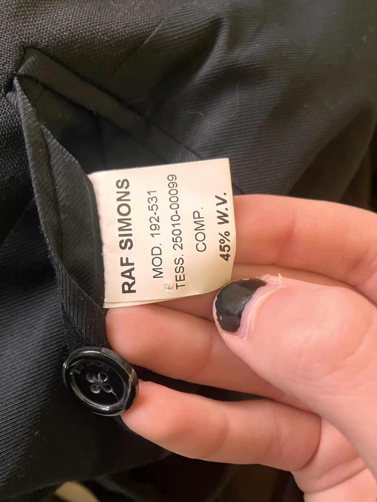 Raf Simons Raf Simons black blazer ❗️RARE❗️ Size 54R - 11 Thumbnail