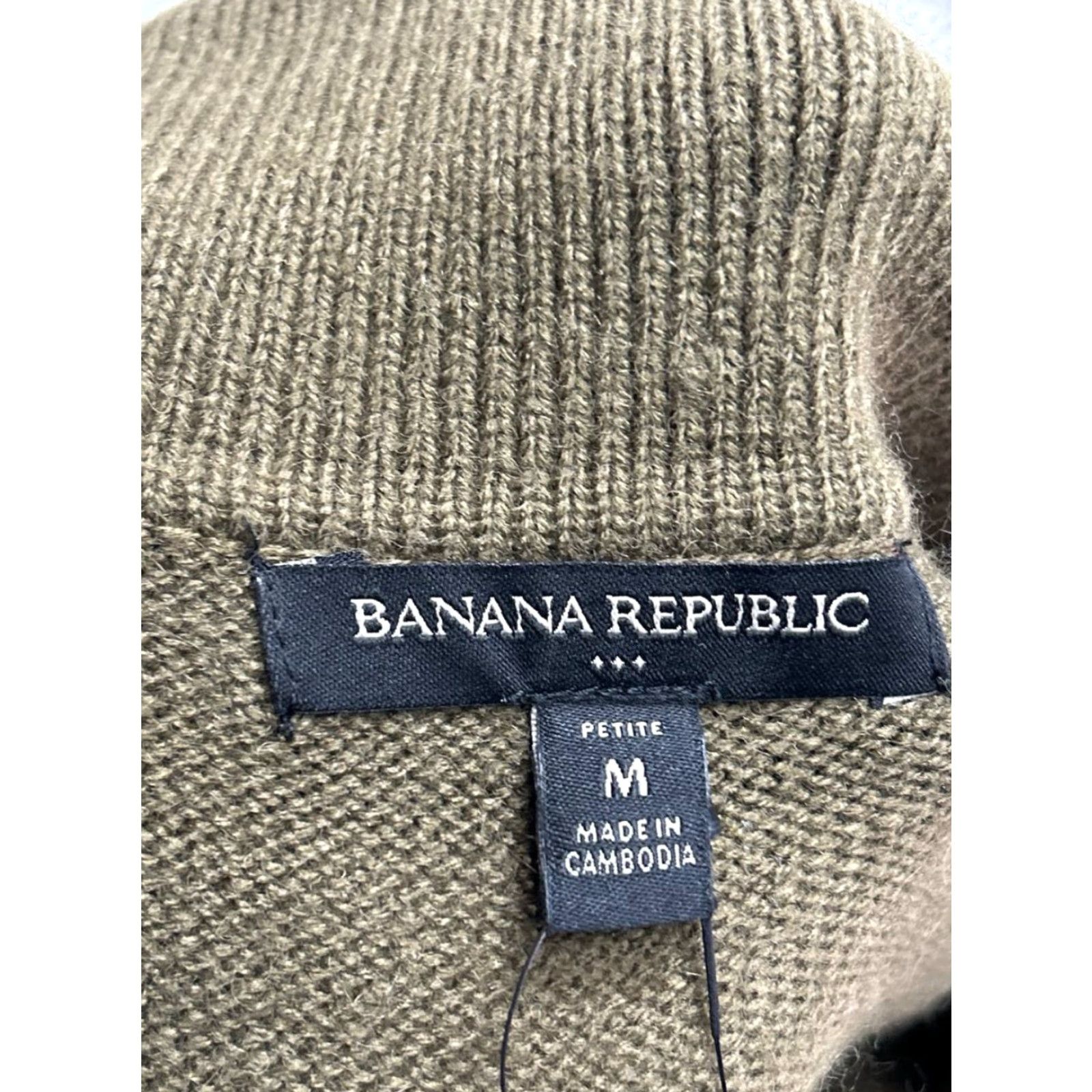 Banana Republic Banana Republic Maxi Sweater Dress Womens M Green Belted Front Slit Casual Travel Knit Size M Size M / US 6-8 / IT 42-44 - 4 Thumbnail