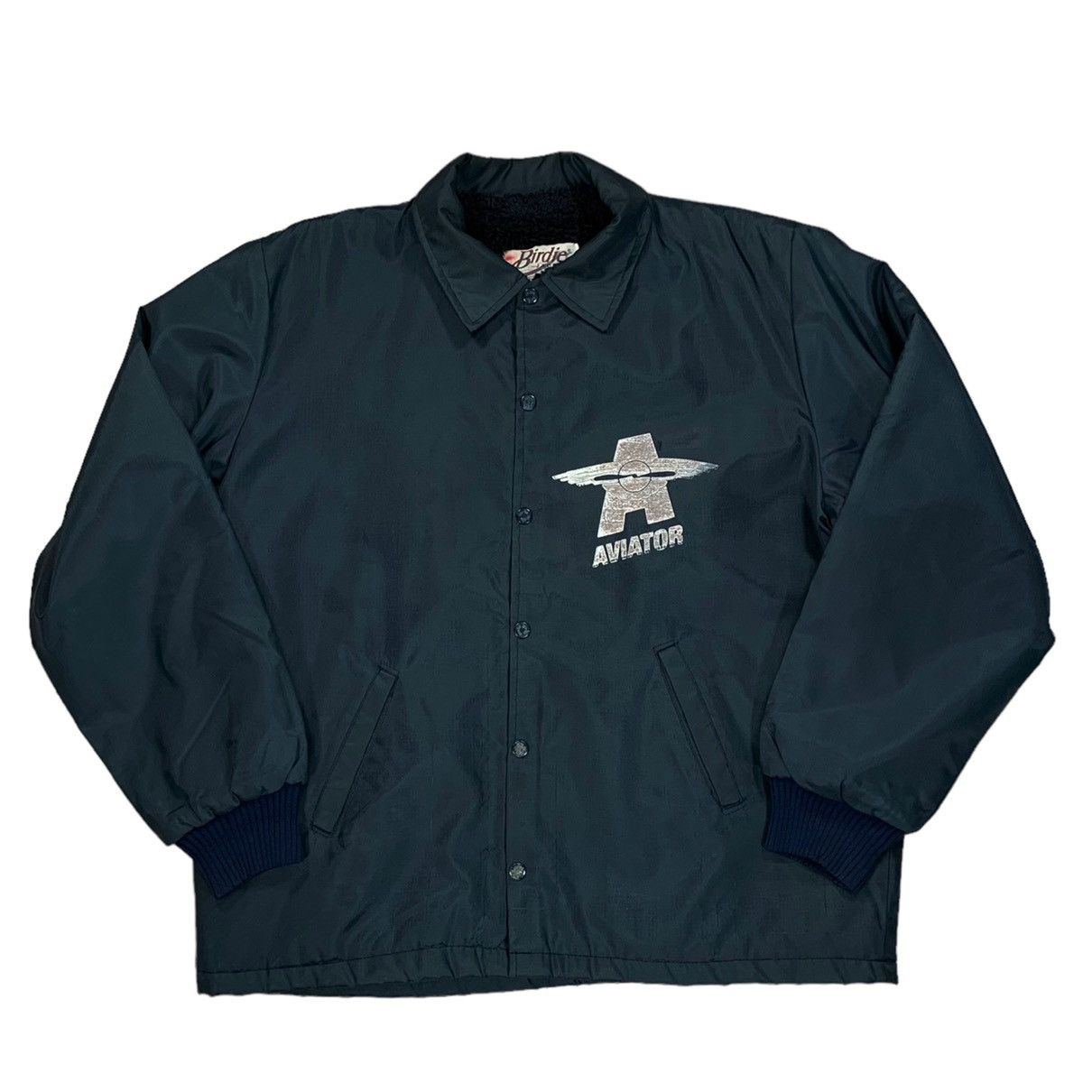 Vintage VTG Birdie By Richard A. Leslie Lined Aviator Bomber Jacket Size US M / EU 48-50 / 2 - 1 Thumbnail