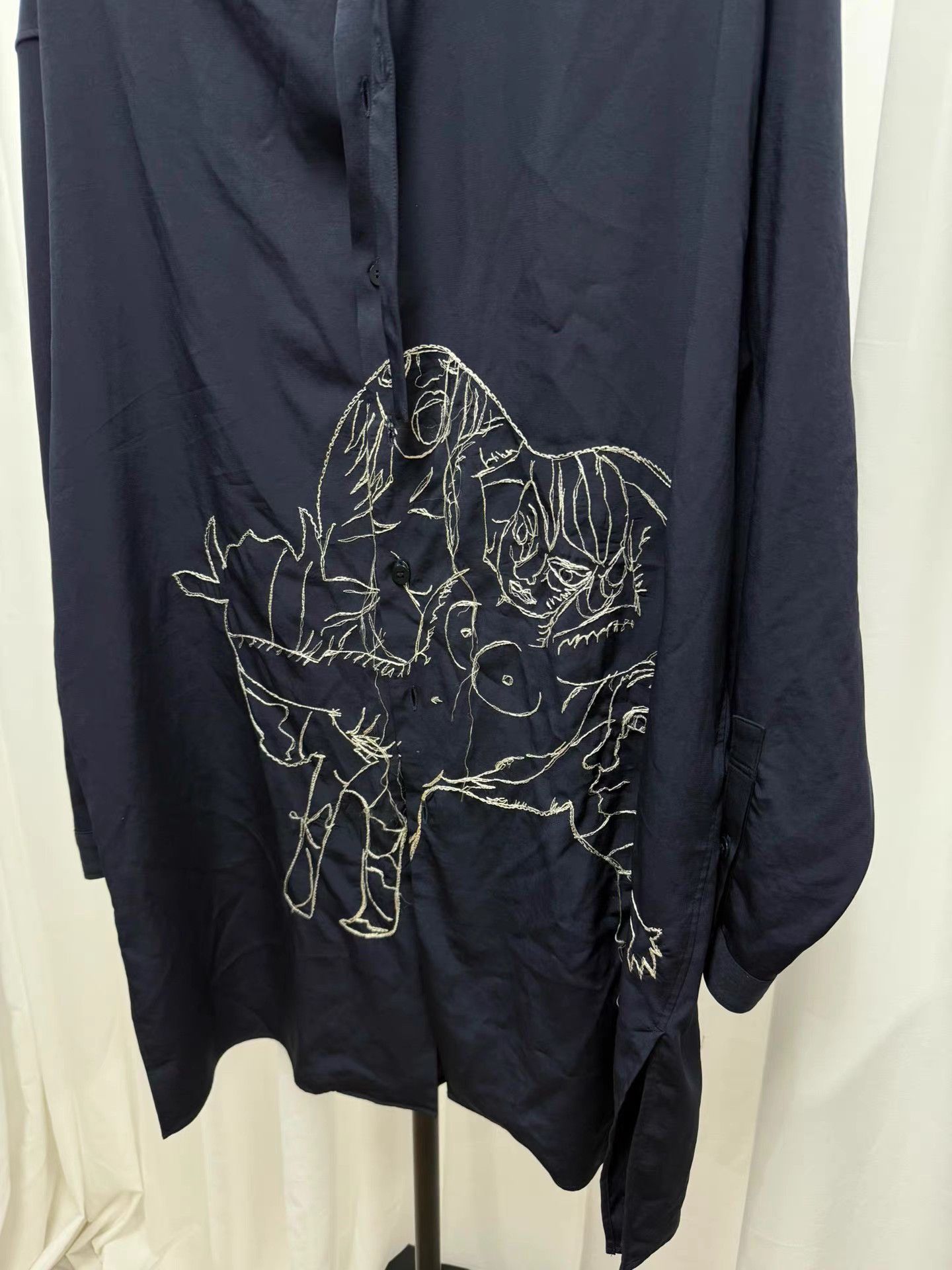 Yohji Yamamoto yohji yamamoto pour homme Embroidered Smooth Shirt K20 Size US M / EU 48-50 / 2 - 2 Thumbnail