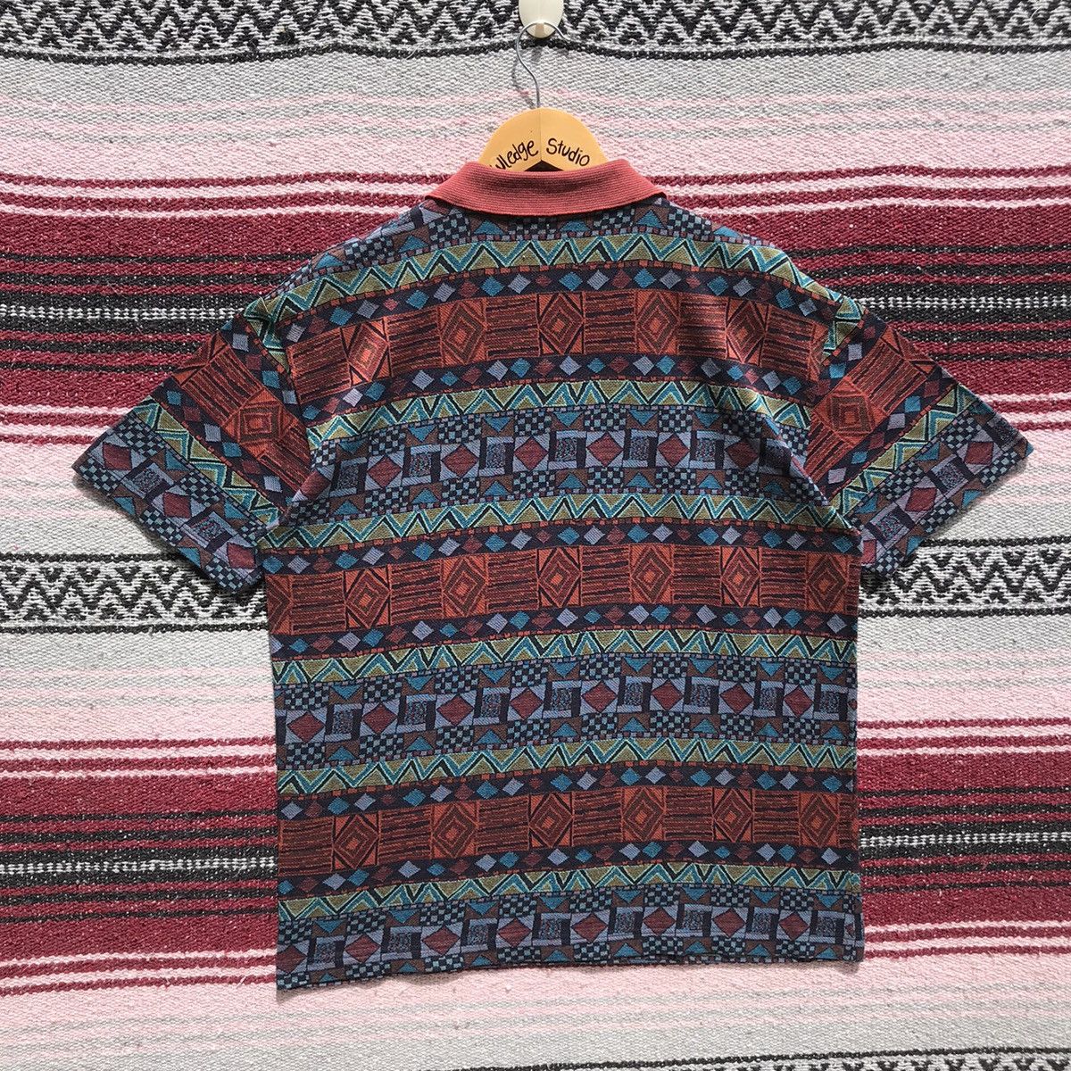 Missoni Vintage Missoni Sports Ethnic Wind Polo Tees Missoni Italy Size US S / EU 44-46 / 1 - 2 Thumbnail