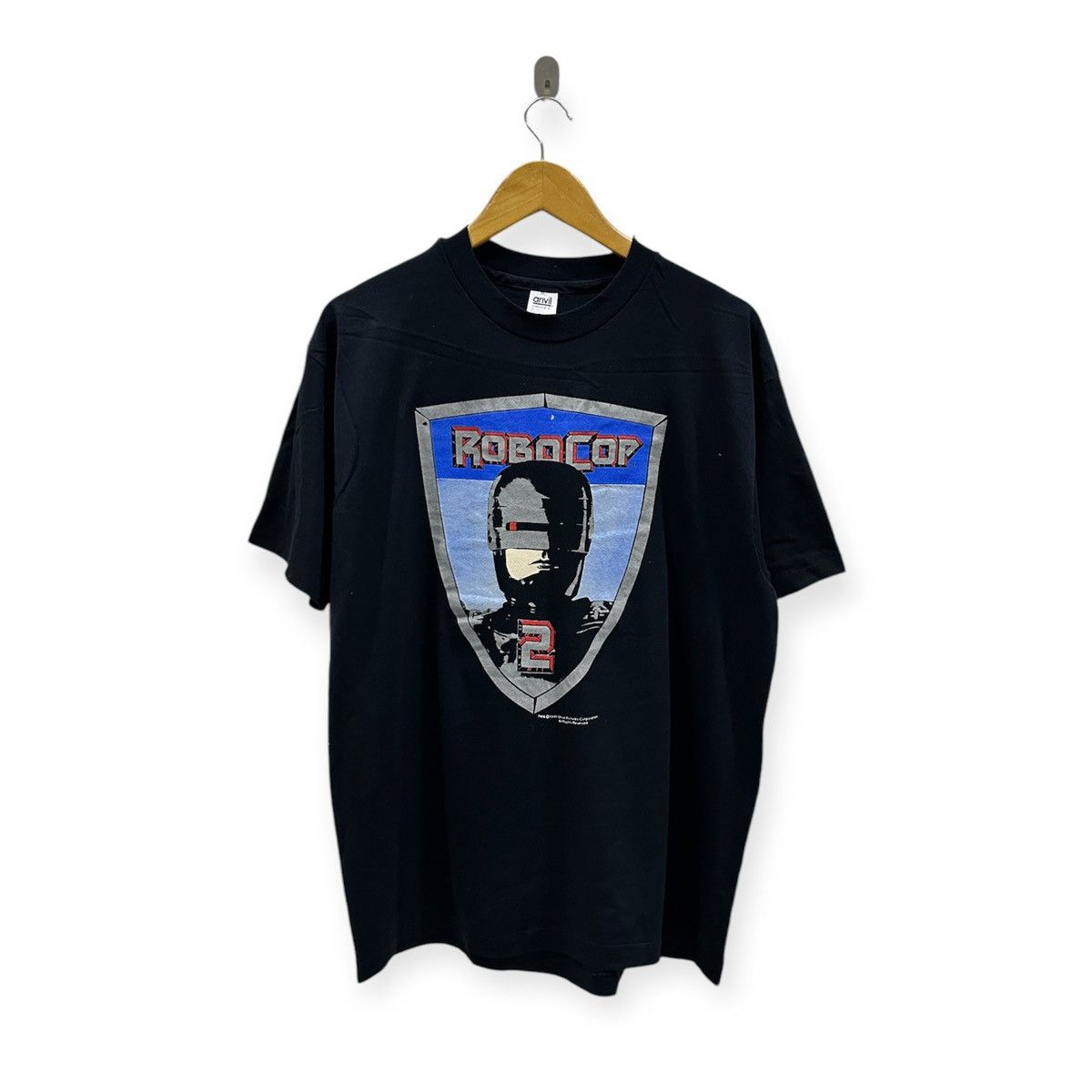 Vintage vintage 1990 ROBOCOP big logo movie film promo t-shirts Size US XL / EU 56 / 4 - 1 Thumbnail