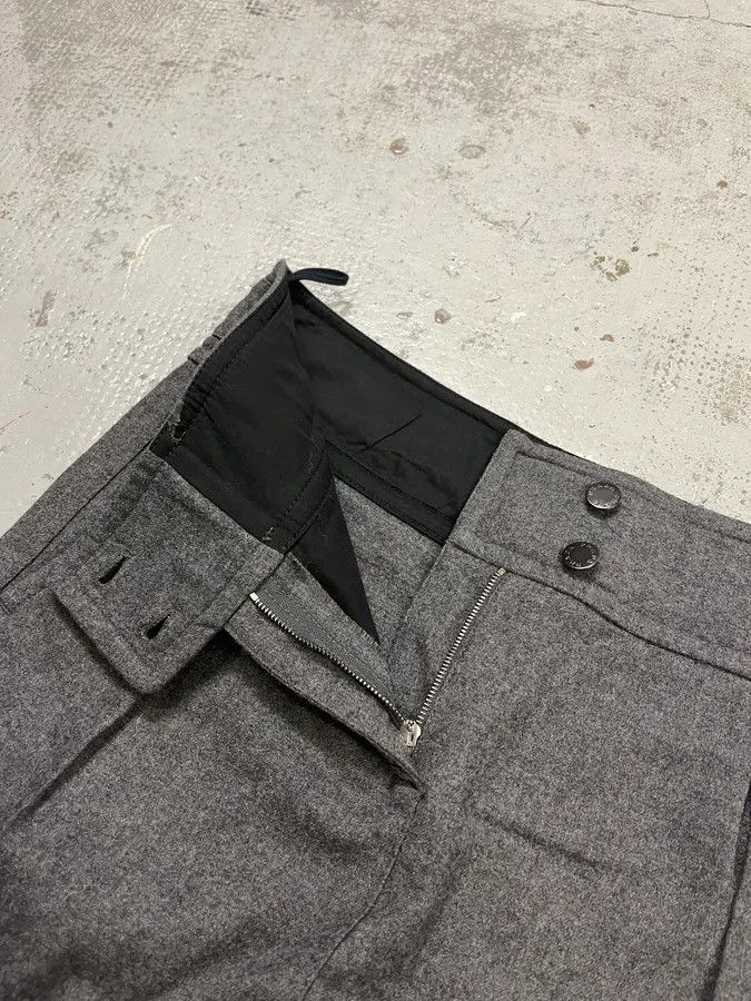 Prada 2000s Prada Wool Grey Midi Skirt Size 30" / US 8 / IT 44 - 12 Thumbnail