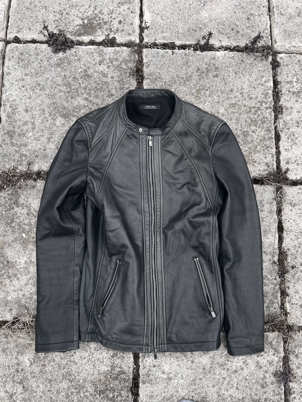 14th Addiction × Japanese Brand Cathy Jane soft leather jacket