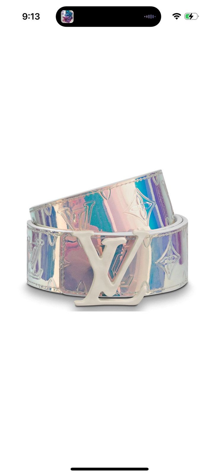 Louis Vuitton × Virgil Abloh Louis Vuitton Prism Belt Virgil Abloh Size 36 - 2 Thumbnail