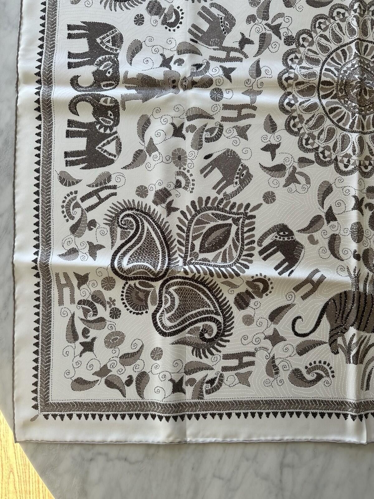 Hermes Hermes Kantha 90cm Silk Scarf Size ONE SIZE - 2 Thumbnail