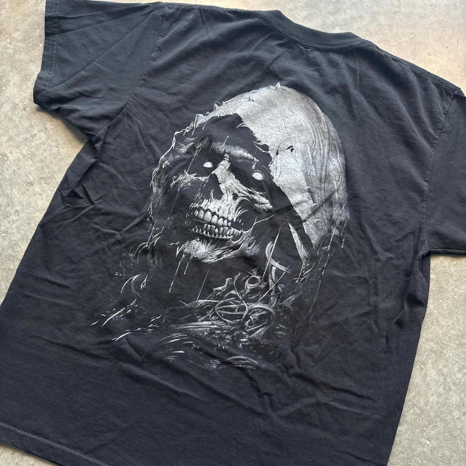 Other Grim Reaper Y2k Vintage Graphic T-Shirt Size US XL / EU 56 / 4 - 4 Thumbnail