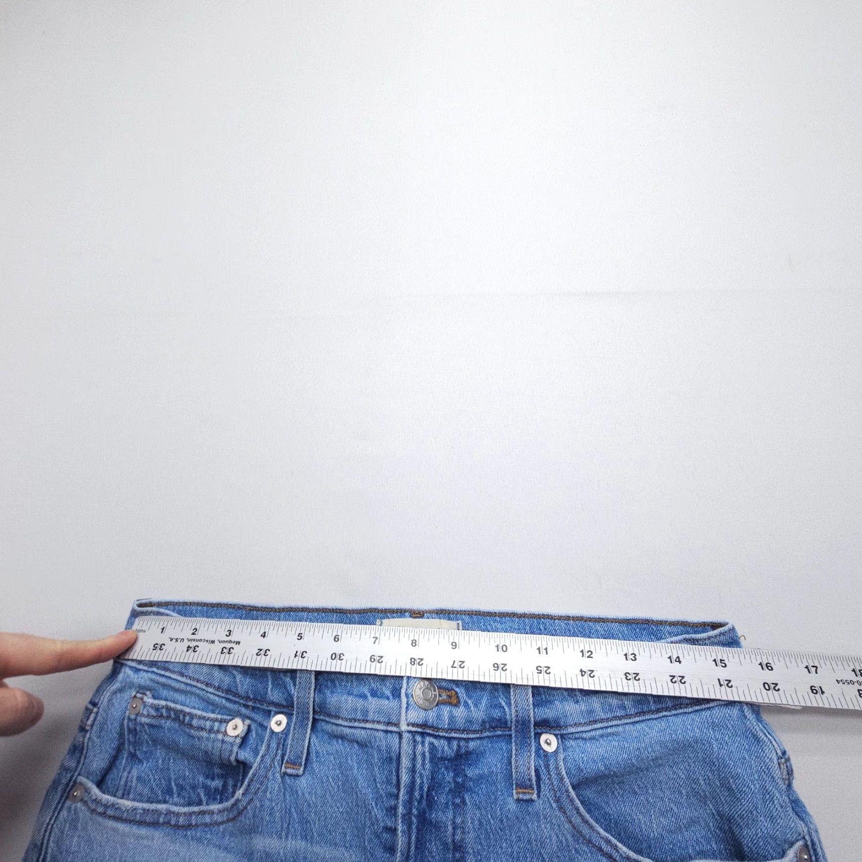 Madewell Madewell The Perfect Vintage Jeans Petites 30P Blue Denim 90s Womens Size 30" / US 8 / IT 44 - 6 Thumbnail