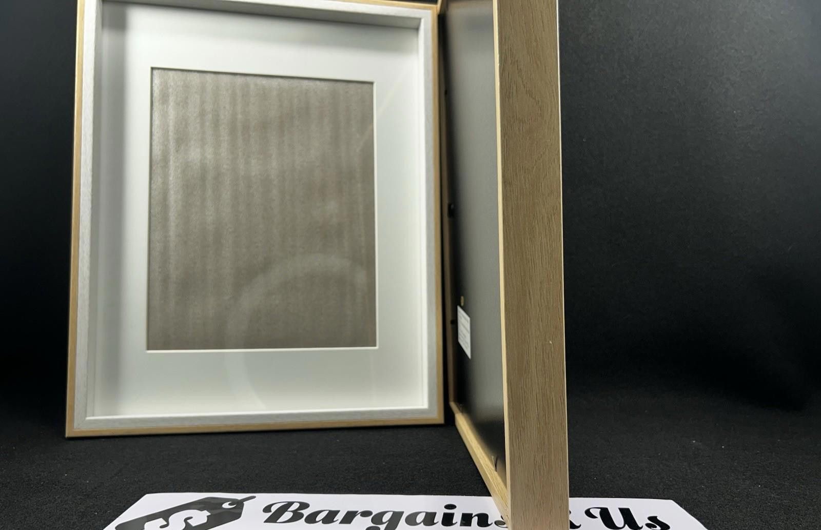 The Unbranded Brand Set of 2 Light Wood and White Matted Rectangle Wall Mounted Size ONE SIZE - 3 Thumbnail