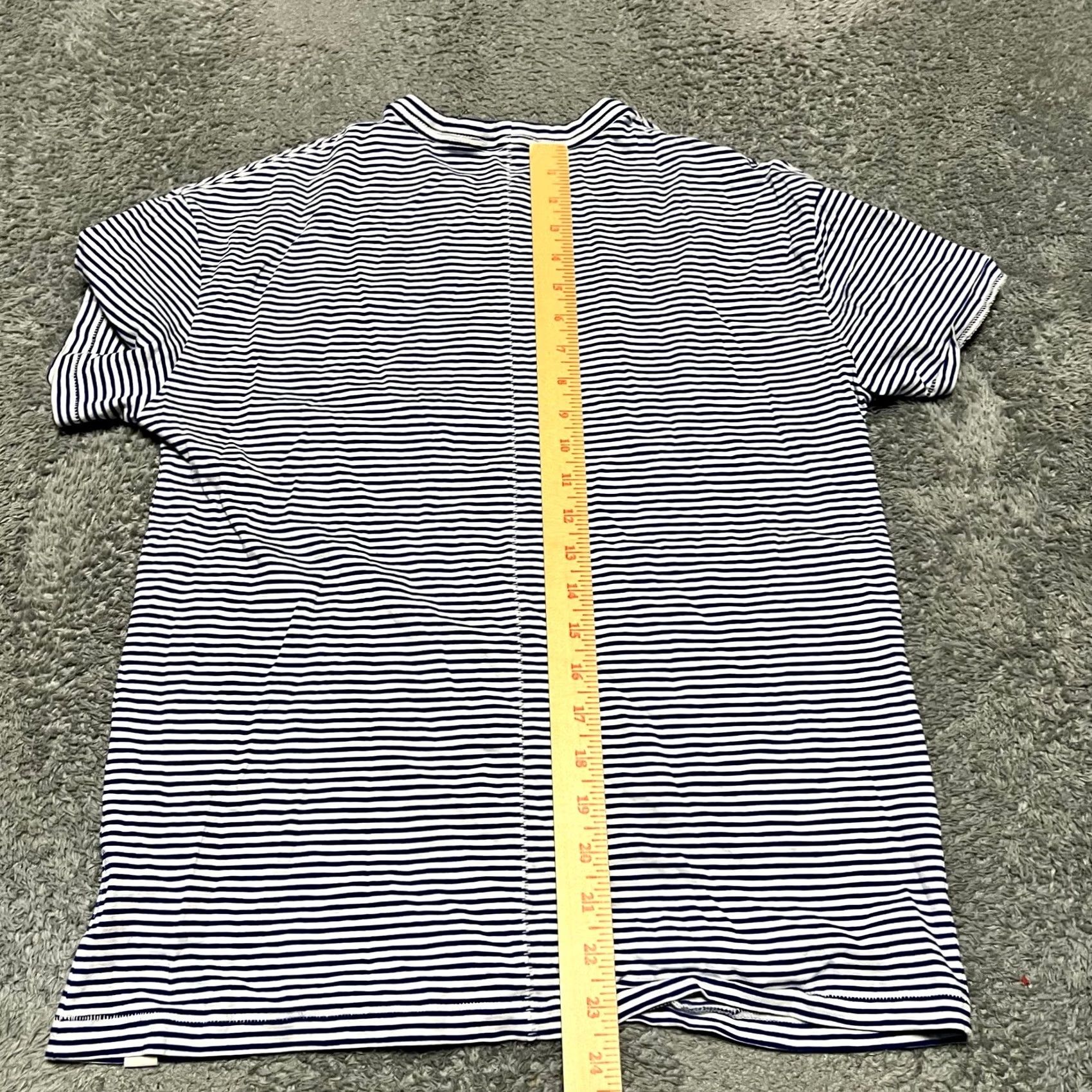 Rag & Bone Rag & Bone T Shirt Womens XS Crew Neck Blue Striped Pima Cotton Short Sleeve Size XS / US 0-2 / IT 36-38 - 5 Thumbnail
