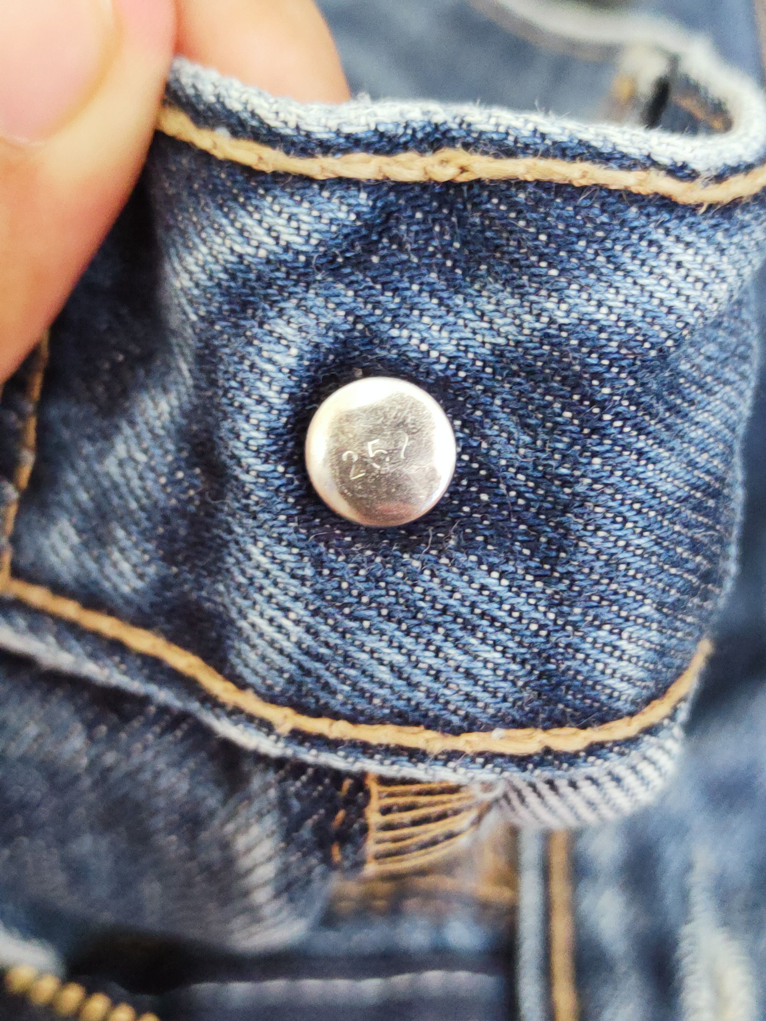 Levi's Levi's Dark Blue Distressed Ripped Jeans #S2702 Size US 35 - 15 Thumbnail