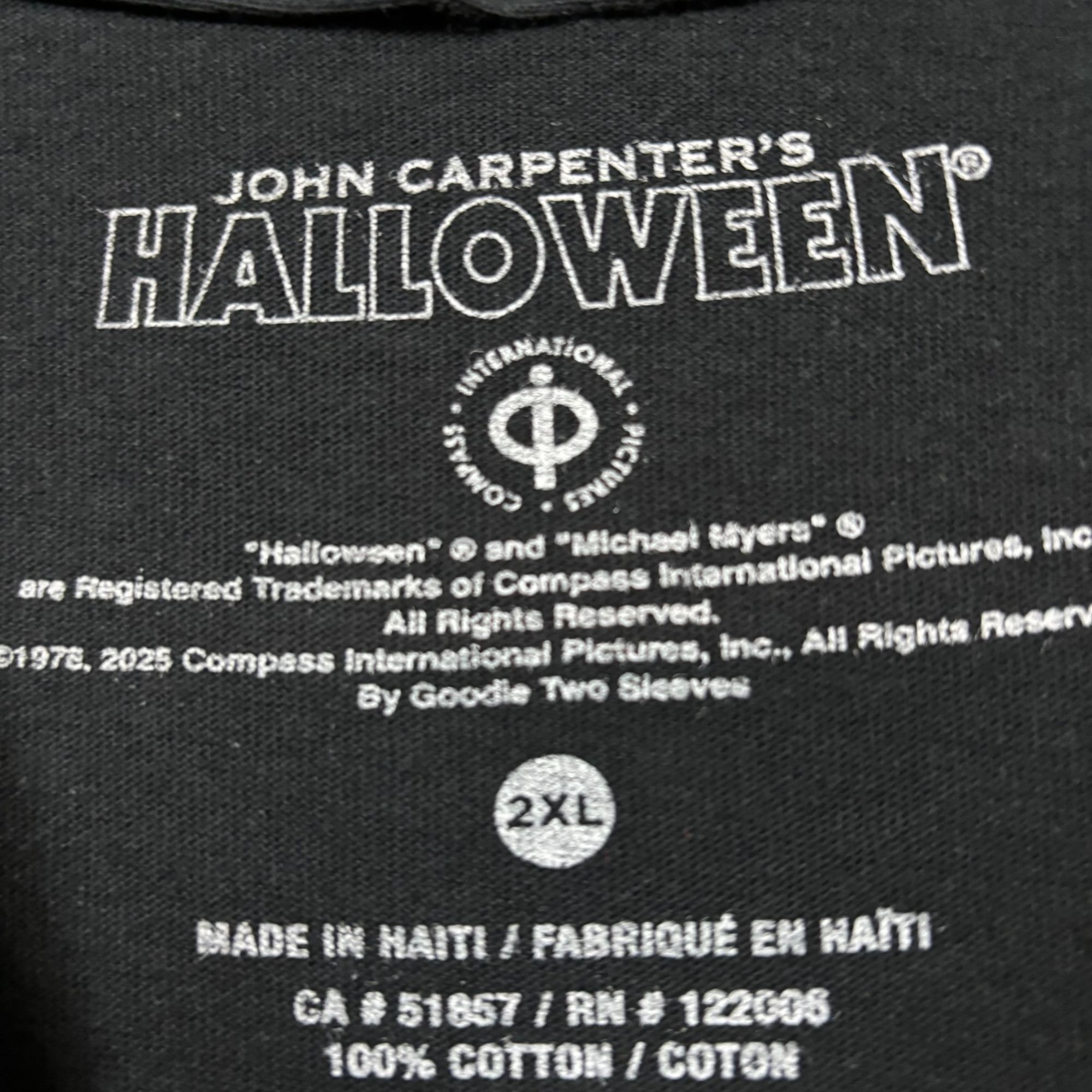 Universal Studios John Carpenter's Halloween Massacre Tour 78 Horror Tee 2XL Size US XXL / EU 58 / 5 - 4 Thumbnail