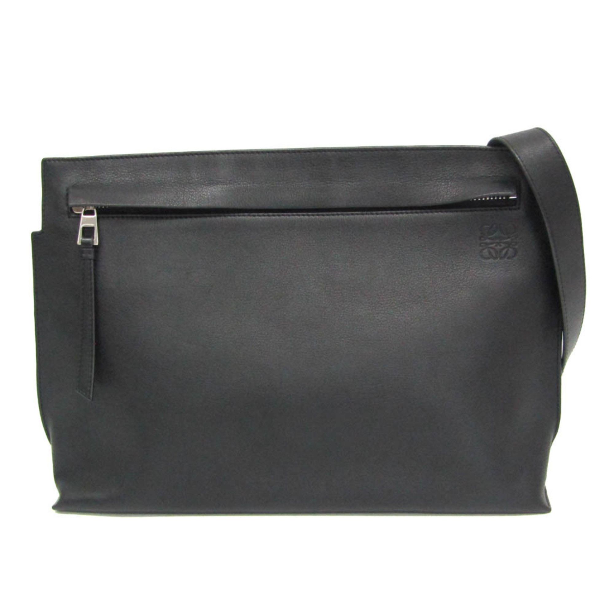 Loewe Loewe Anagram Men's Leather Shoulder Bag Black Size ONE SIZE - 1 Thumbnail