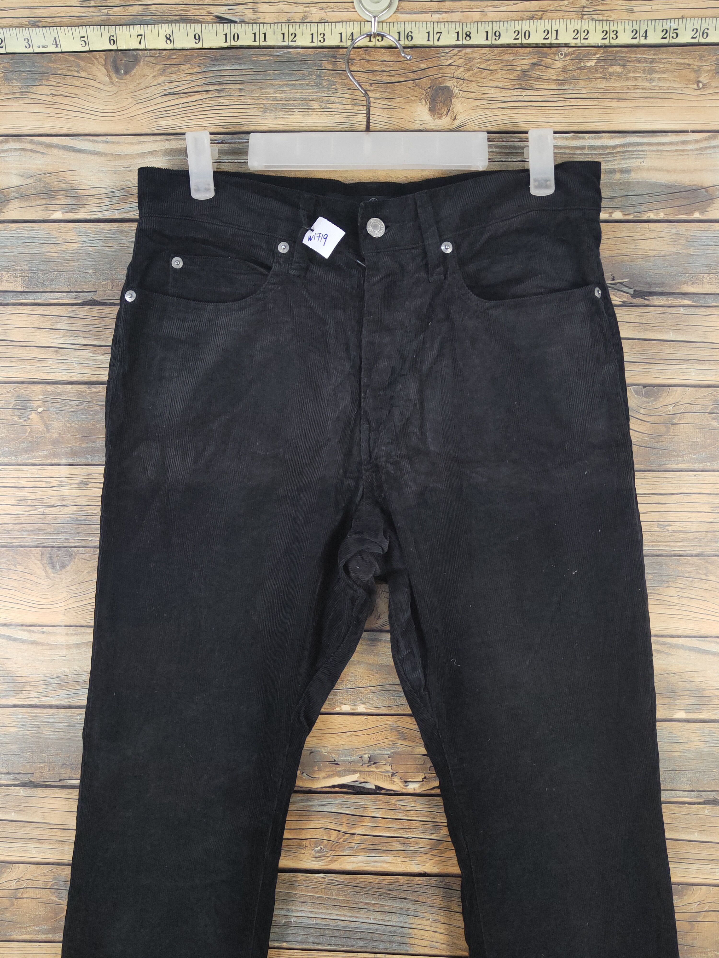 BEAUTY&YOUTH × United Arrows Beauty&Youth -United Arrows Black Corduroy Pants #W1719 Size US 31 - 2 Thumbnail