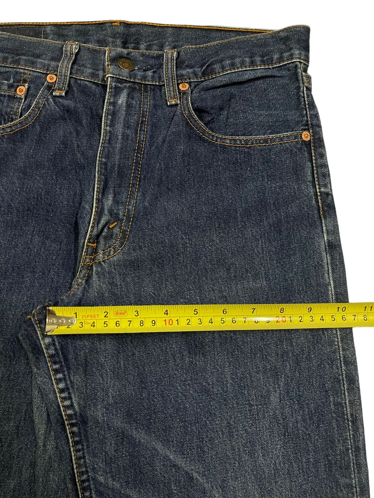 Levi's Vintage 90s Levis 508 Blue Wash Distress Baggy Jeans Size US 30 / EU 46 - 13 Thumbnail