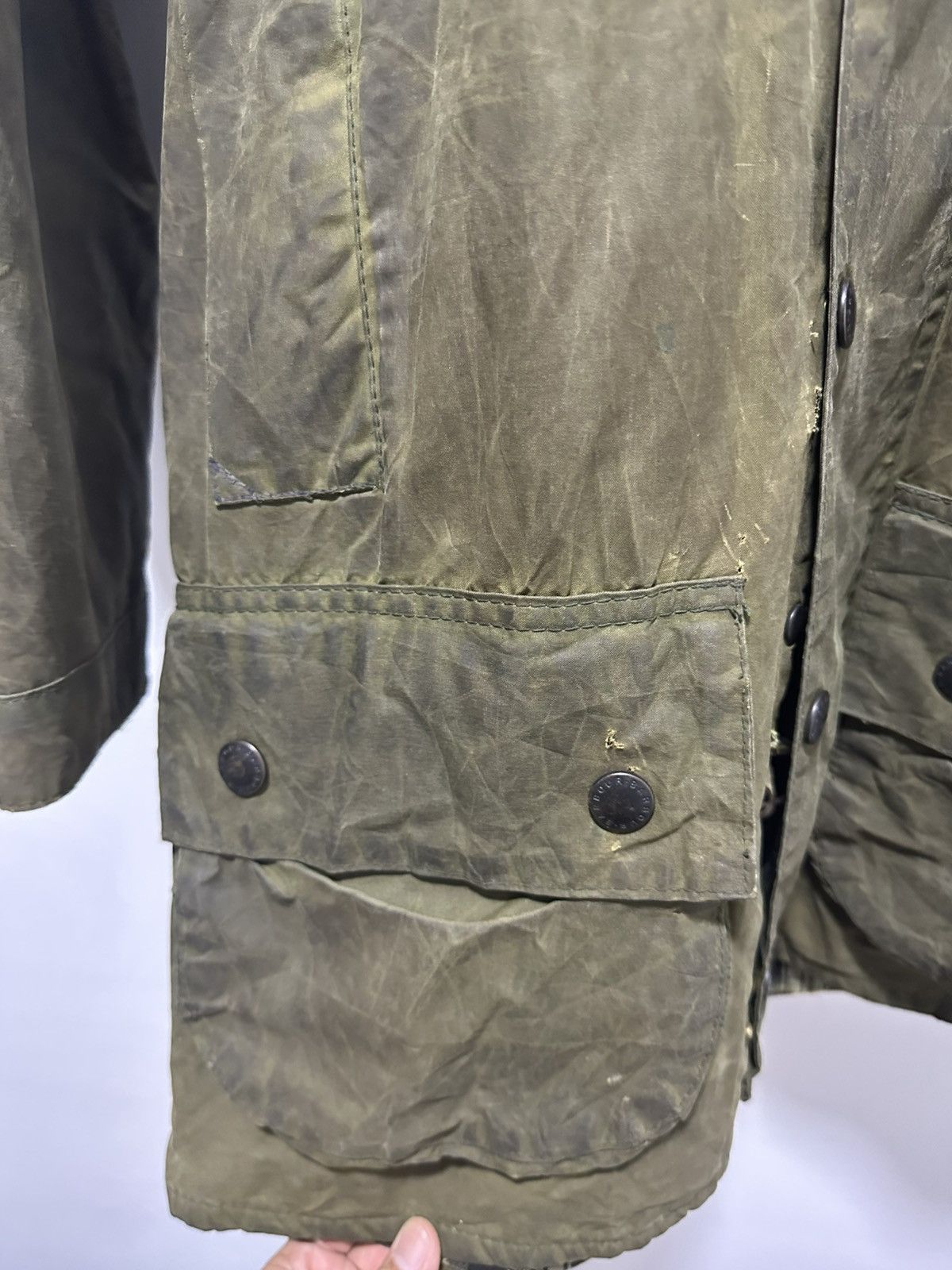 Barbour Barbour Beufort Waxed Cotton hunting Jacket distressted Size US M / EU 48-50 / 2 - 5 Thumbnail