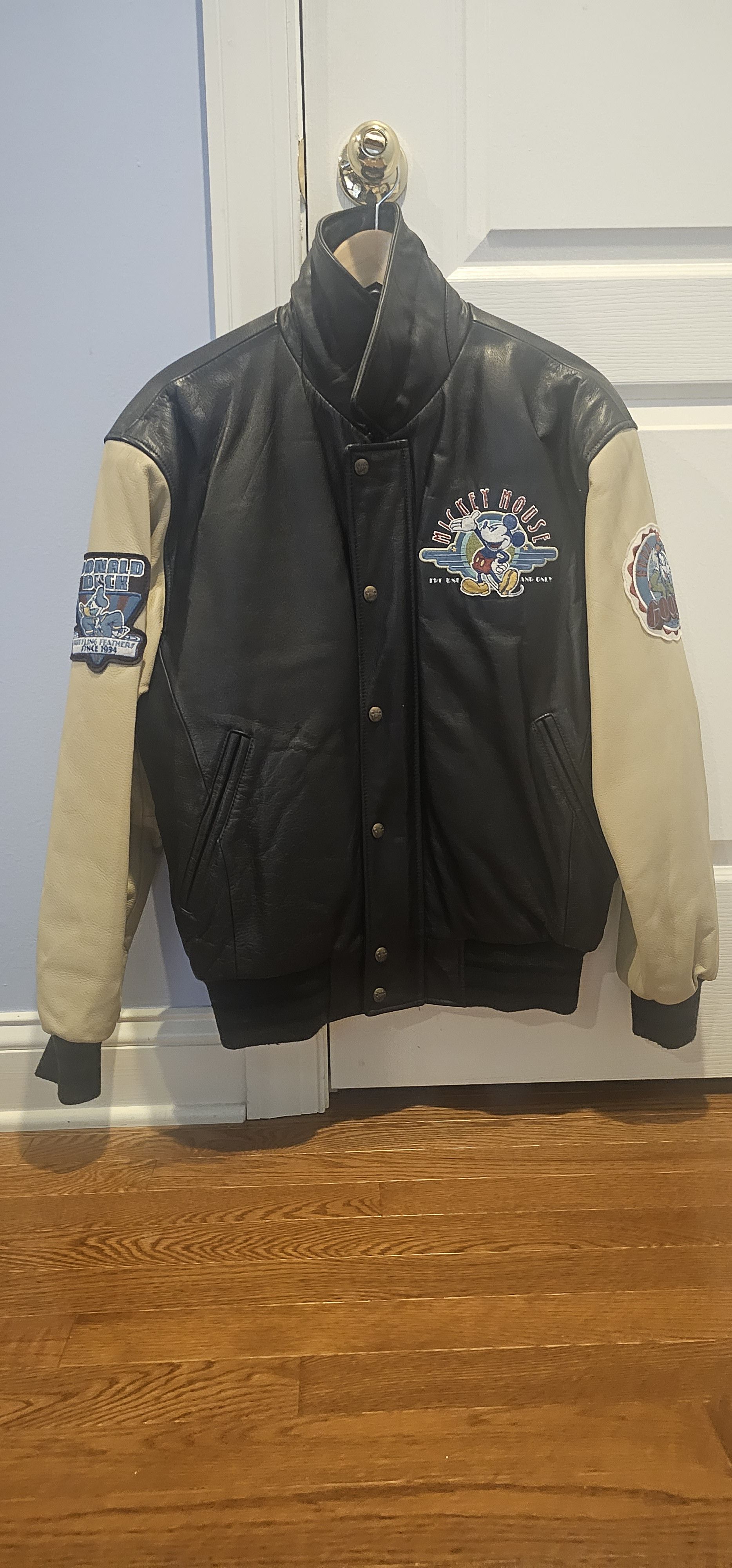 Disney Authentic Disney Leather Jacket Grailed