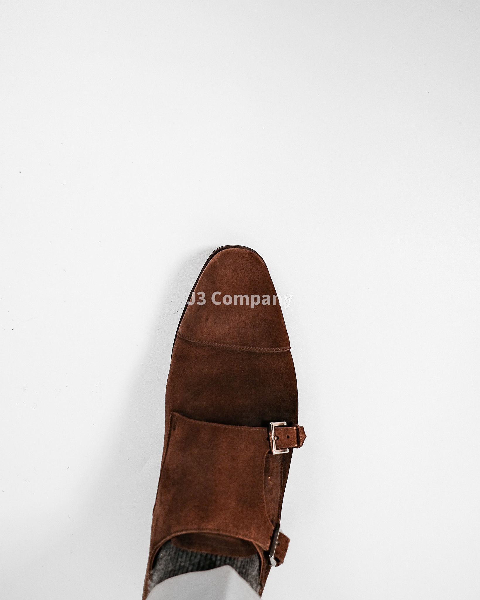 Carmina Carmina Double Monk Strap Shoes Suede Brown Size US 11 / EU 44 - 5 Thumbnail