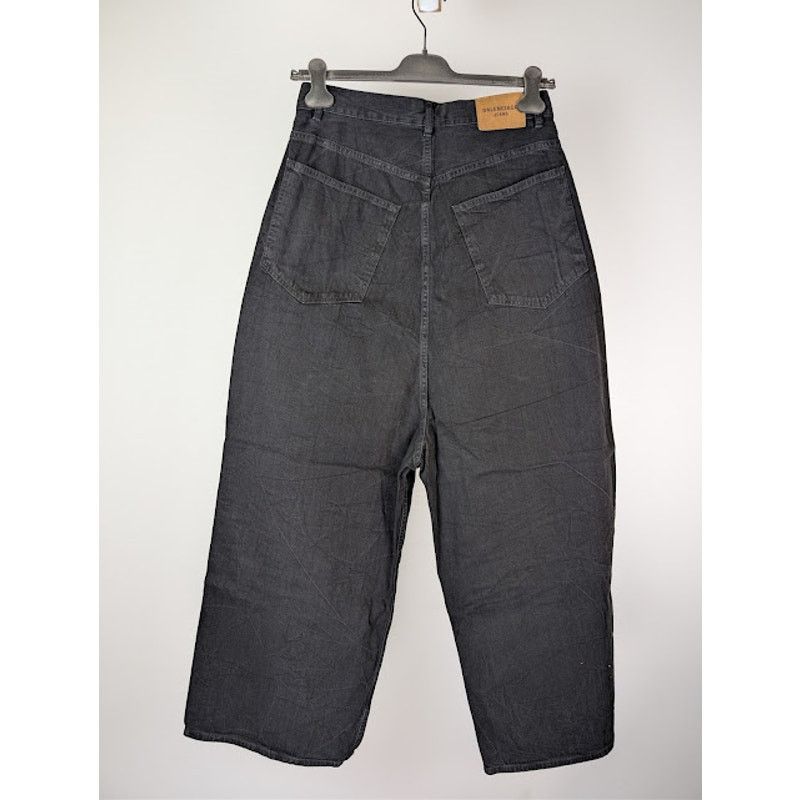 Balenciaga o1rshd1 Low Crotch Light Japanese Denim Pants in Black Size US 30 / EU 46 - 12 Thumbnail