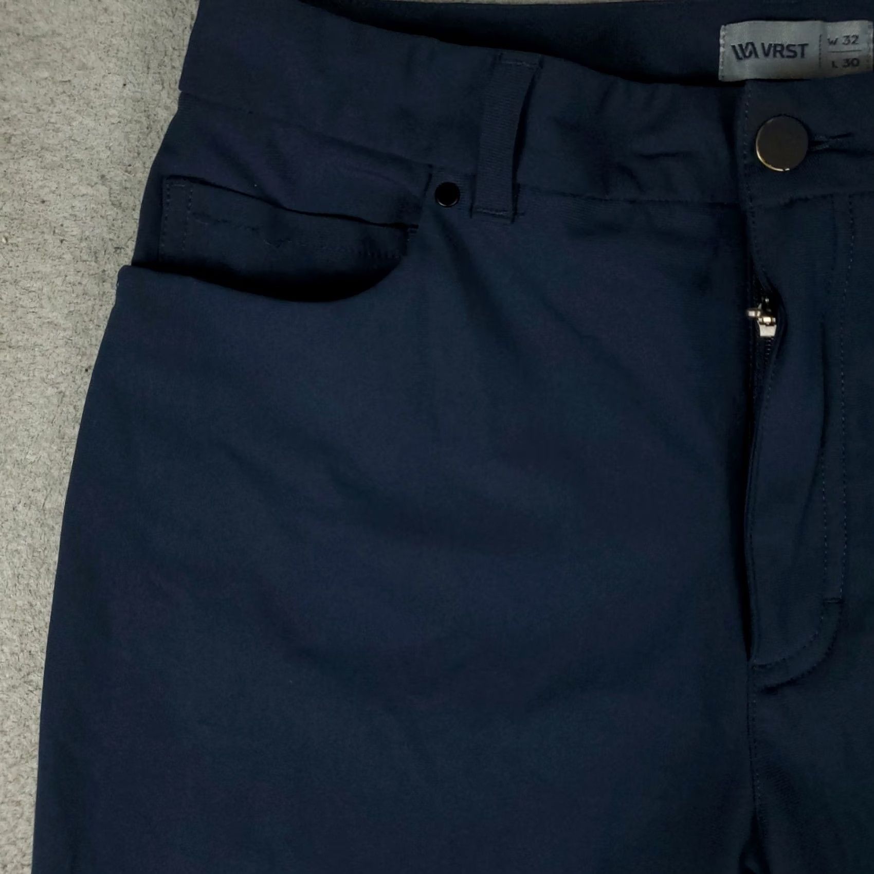 Vintage VRST Pants Mens 32x28 Blue Stretch 5-Pocket Chino Trousers Size US 32 / EU 48 - 2 Thumbnail