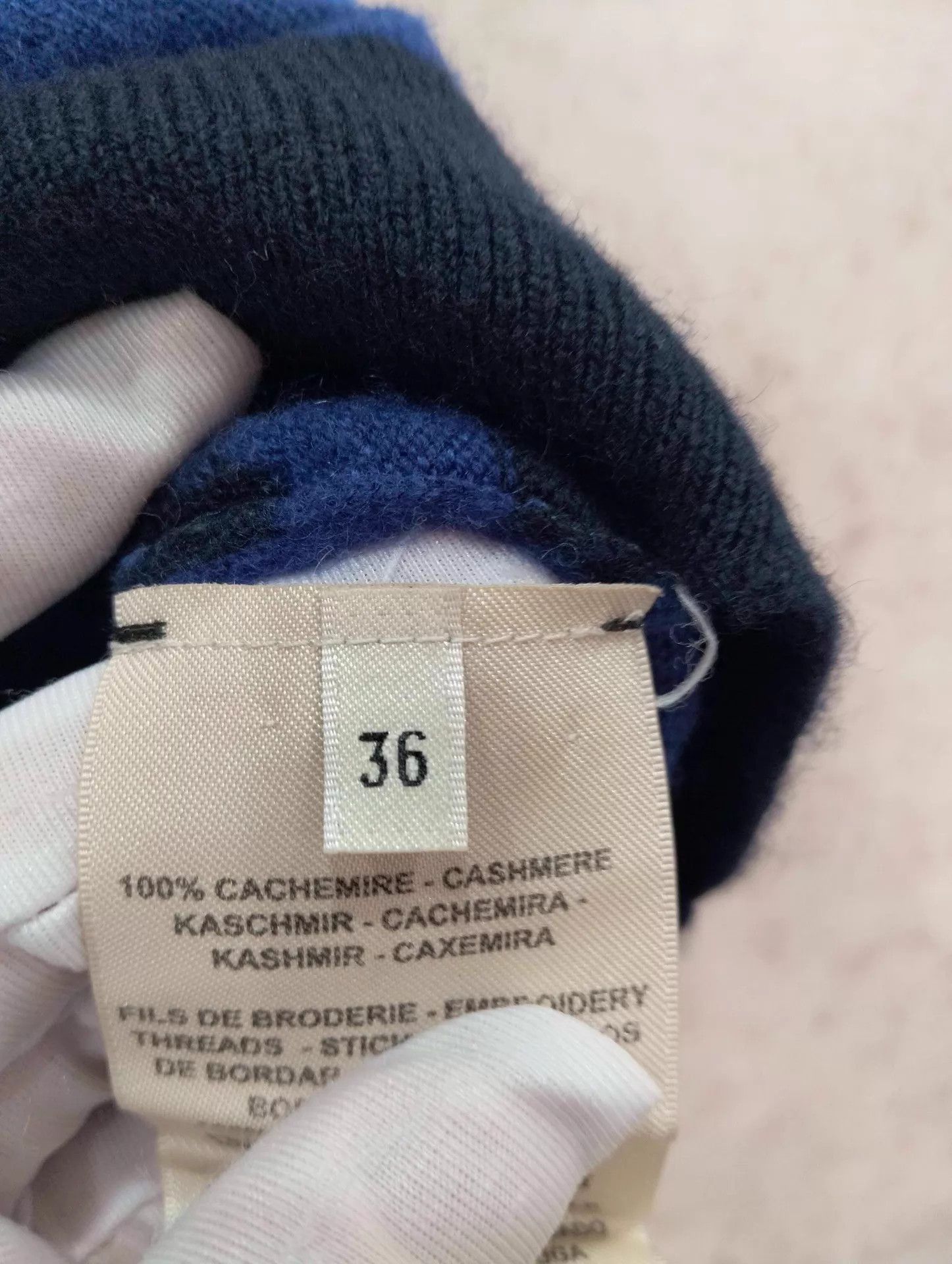 Hermes Hermes Graffiti Blue Knit Sweater 36 Size XS / US 0-2 / IT 36-38 - 5 Thumbnail