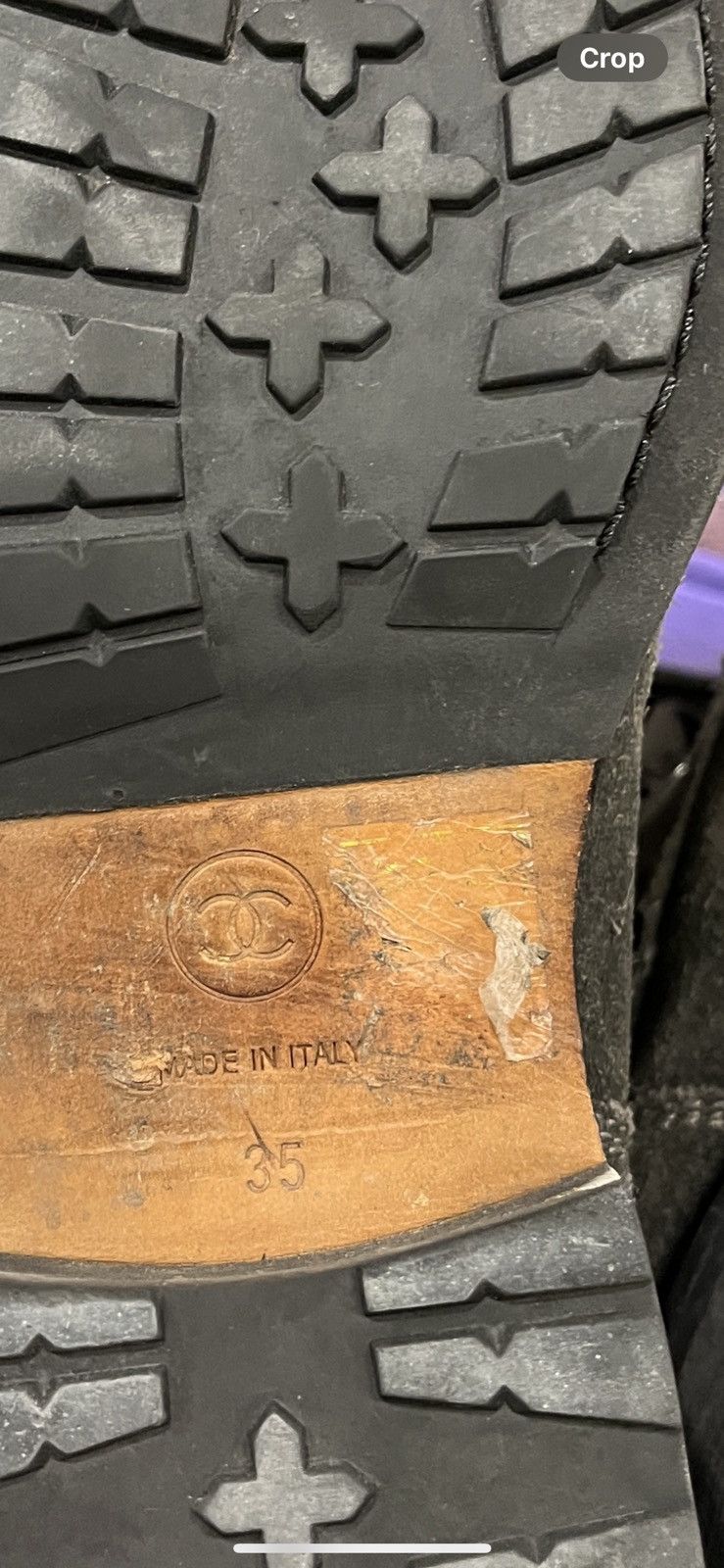 Chanel CHANEL Suede Quilted Combat Boots Size US 5 / IT 35 - 11 Thumbnail