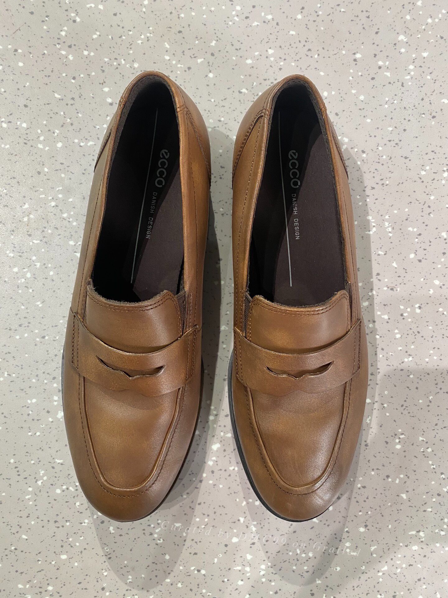 Ecco Ecco Leather Slip-On Loafers Size US 7 / EU 40 - 1 Thumbnail