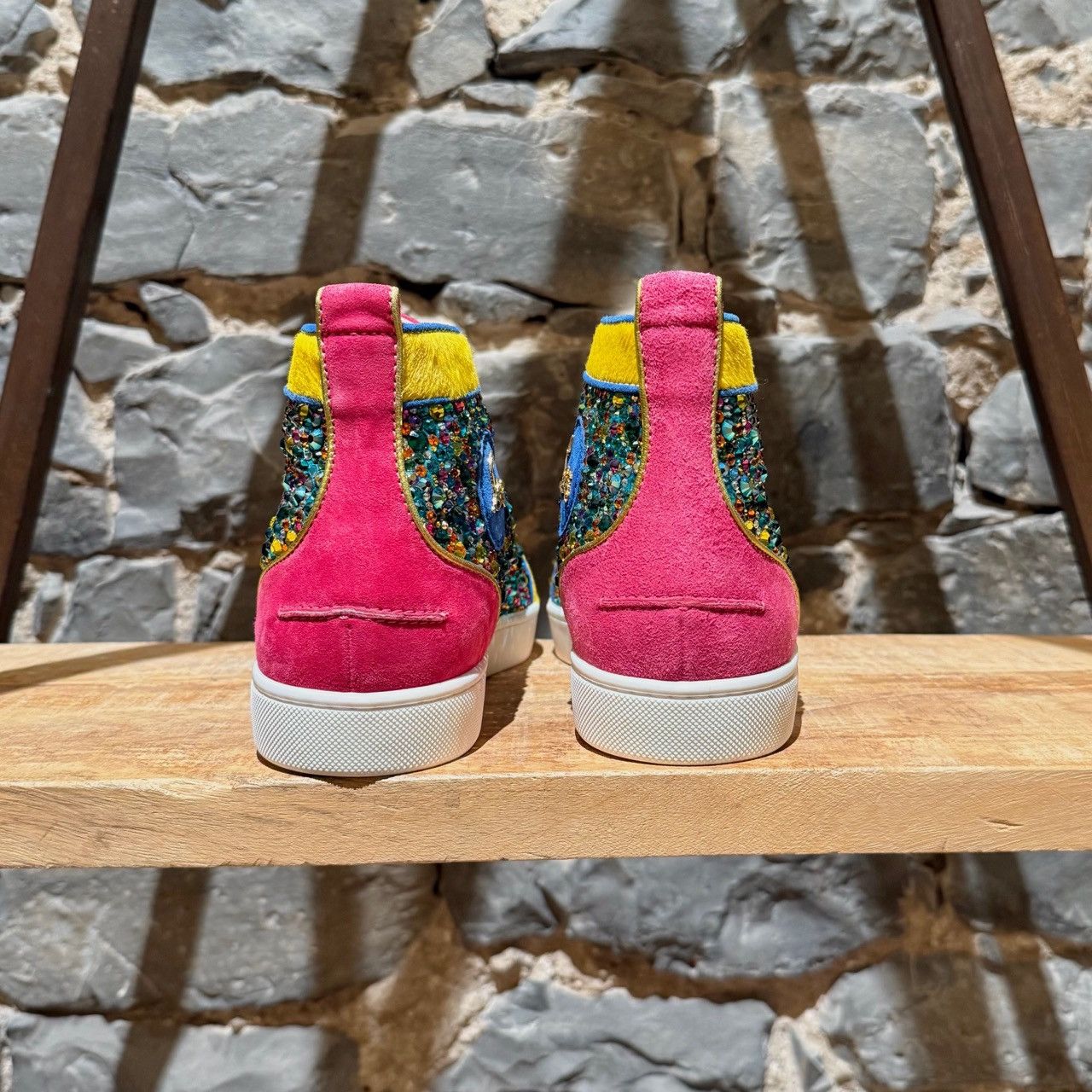 Christian Louboutin Christian Louboutin Louis Strass Rainbow Swarvoski Sneakers Size US 8 / EU 41 - 5 Thumbnail
