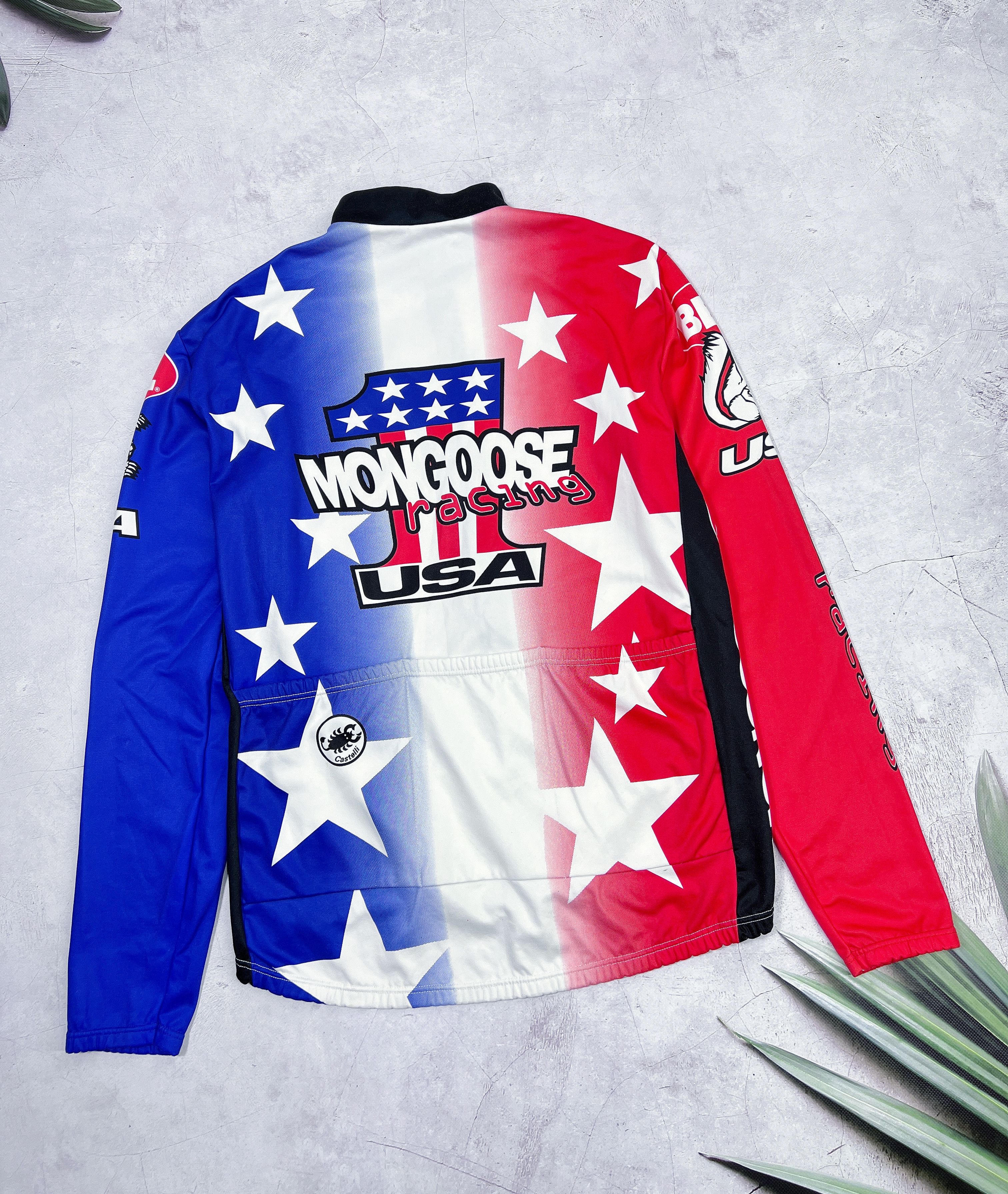 Vintage Castelli Mongoose Racing USA Warm Cycling Jersey Shimano Size US L / EU 52-54 / 3 - 17 Thumbnail