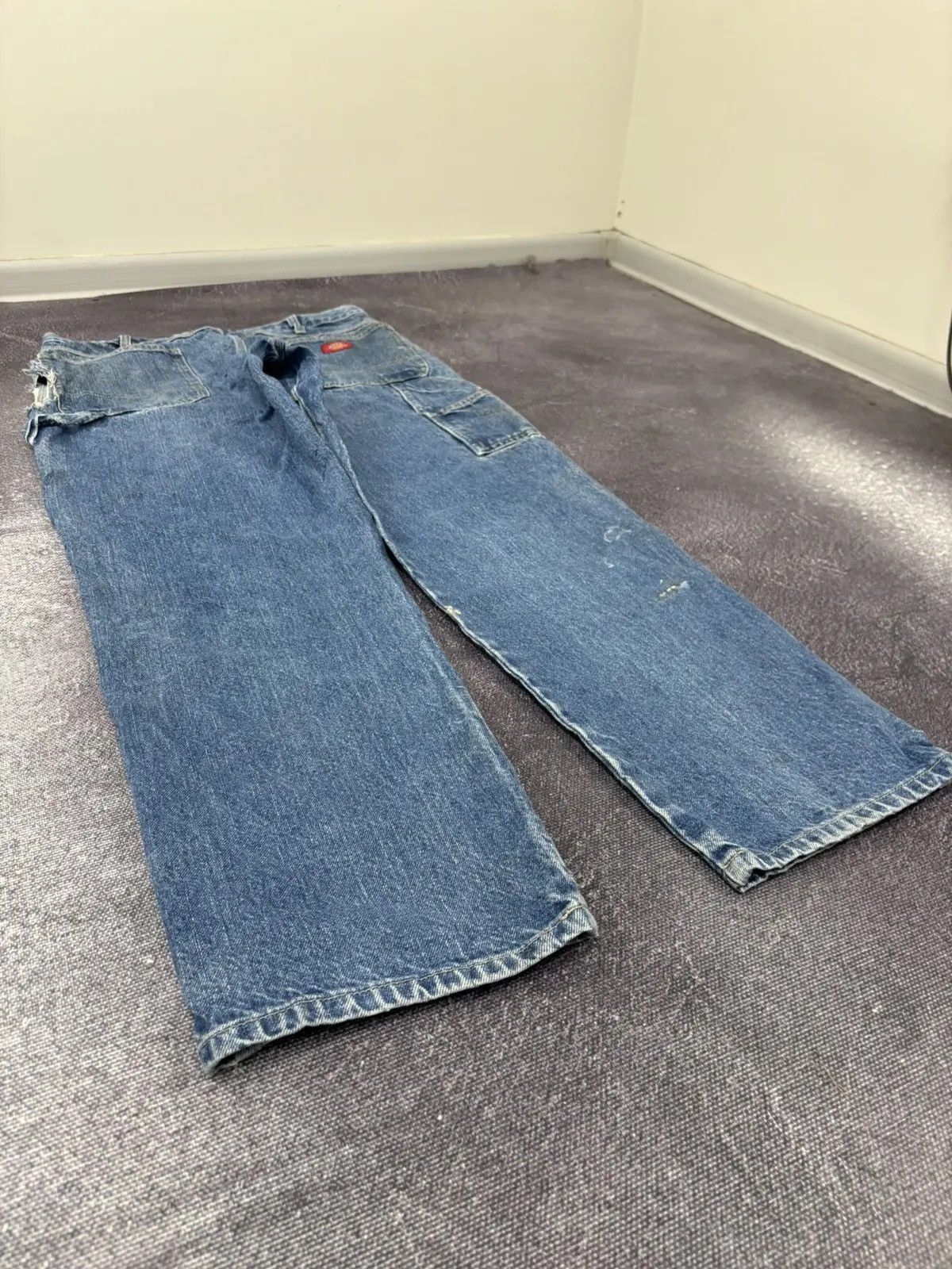 Dickies × Vintage Vintage Dickies Y2K Blue American Denim Work Hype Jeans Size US 36 / EU 52 - 3 Thumbnail