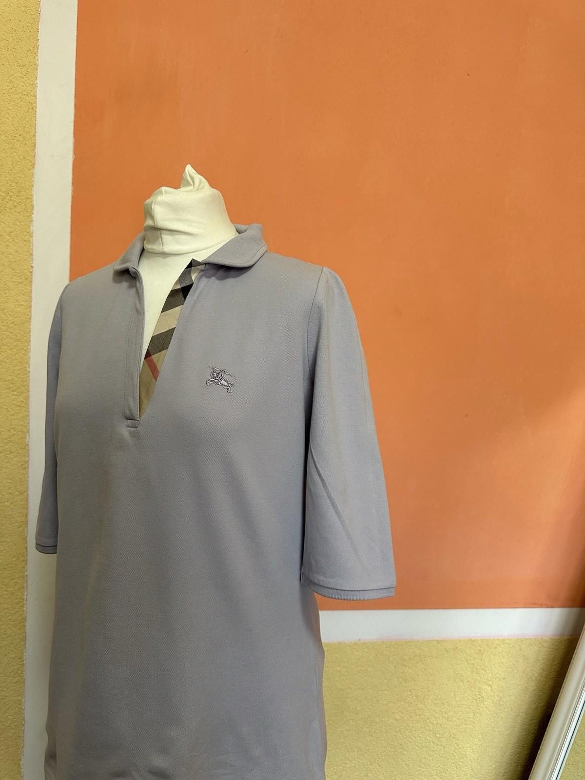 Burberry Burberry Brit Lilac Cotton Pique V-Neck Polo T-Shirt XL Size XL / US 12-14 / IT 48-50 - 5 Thumbnail
