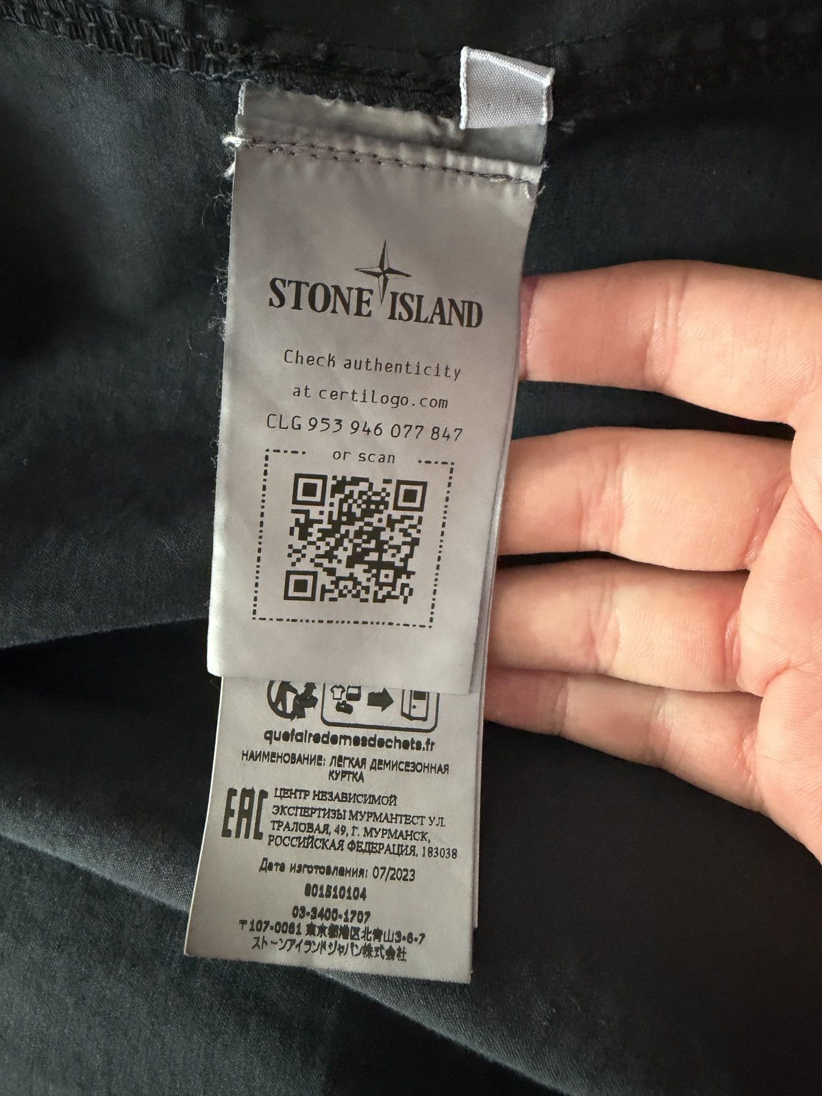 Stone Island Stone Island Black Zip Up Jacket 2024 Size US XL / EU 56 / 4 - 6 Thumbnail