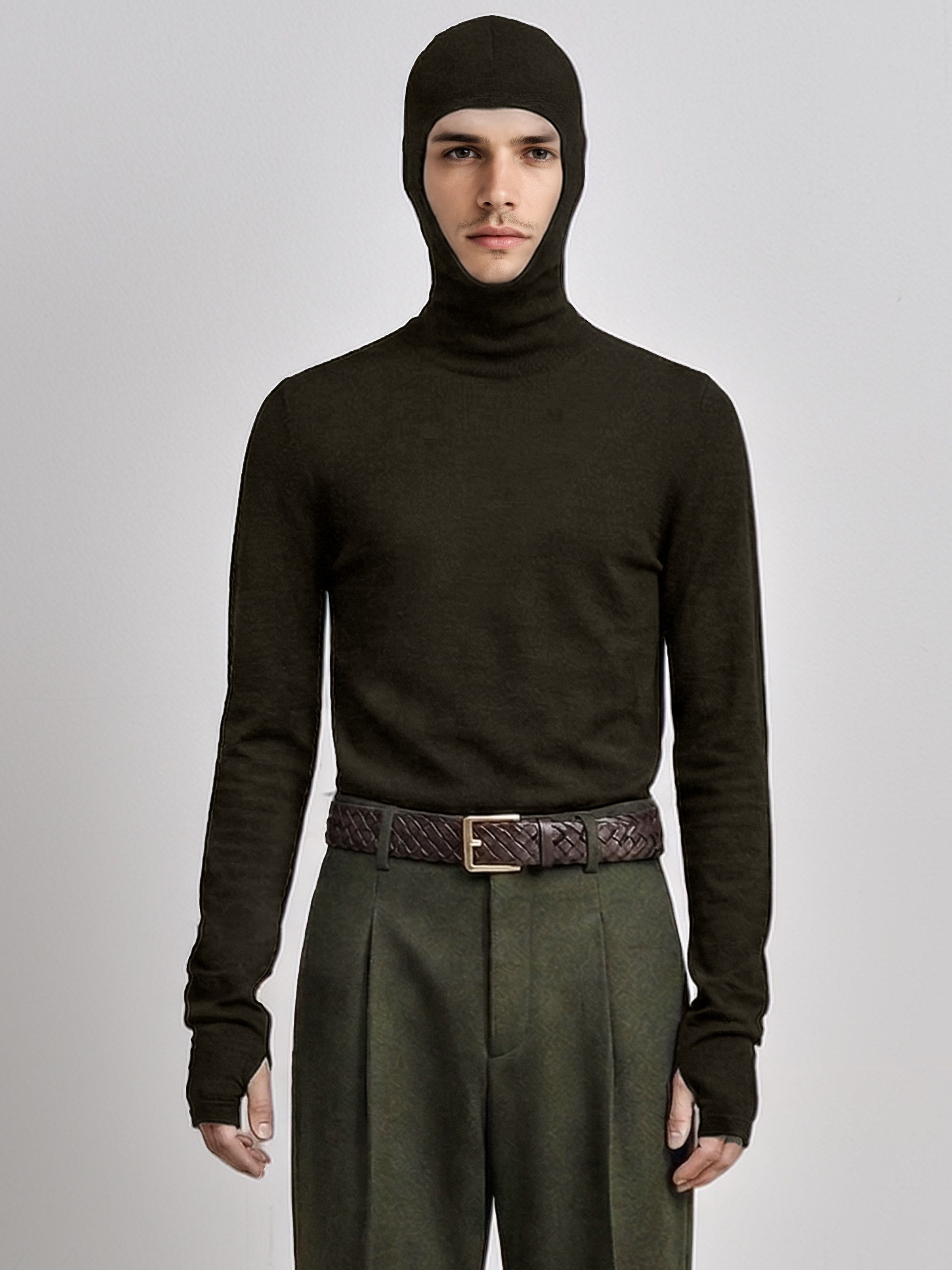 Bottega Veneta Fine-Gauge Cashmere Balaclava Hoodie Size US M / EU 48-50 / 2 - 1 Thumbnail