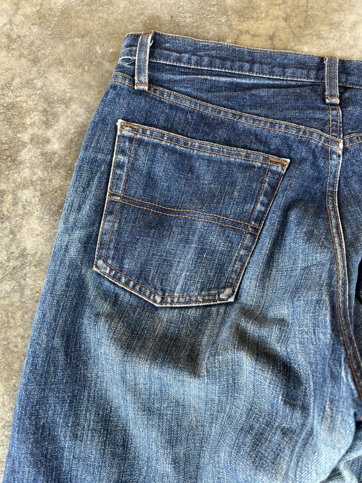 Big John × Japanese Brand 💥Baggy💥Vintage Big John Extra Blue Jean Size US 32 / EU 48 - 17 Thumbnail