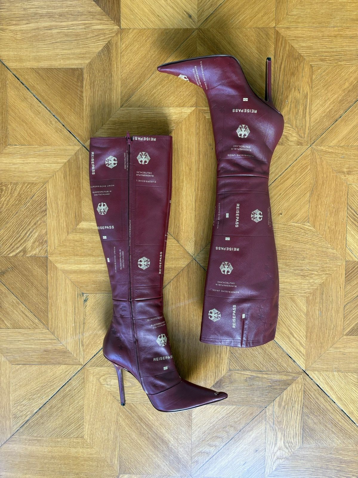 Vetements 110 Passport Leather Boots Size US 6.5 / EU 39-40 - 2 Thumbnail
