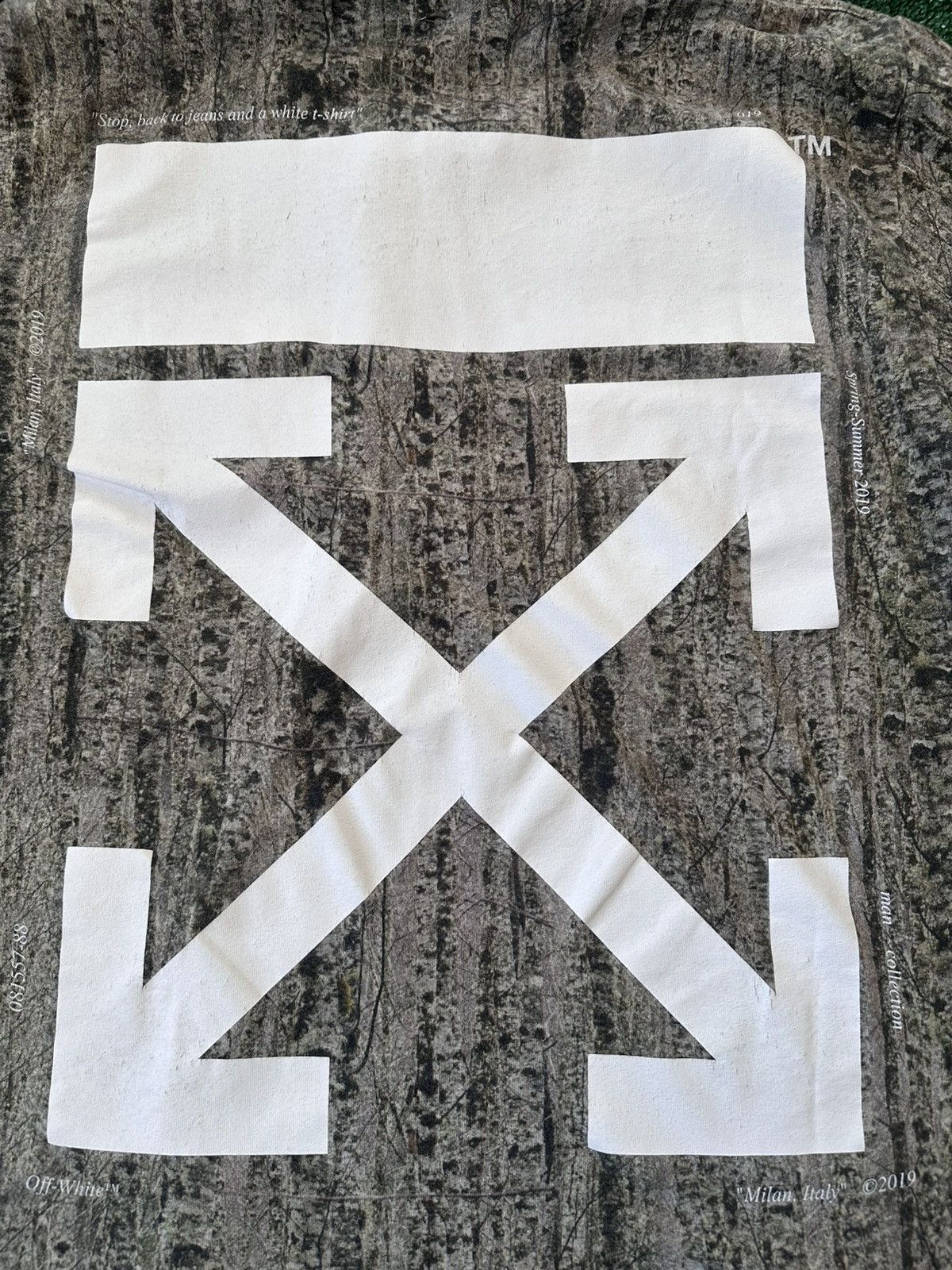 Off-White Off White Camouflage SS19 Logo Arrows Tee Size Medium Used Size US M / EU 48-50 / 2 - 9 Thumbnail