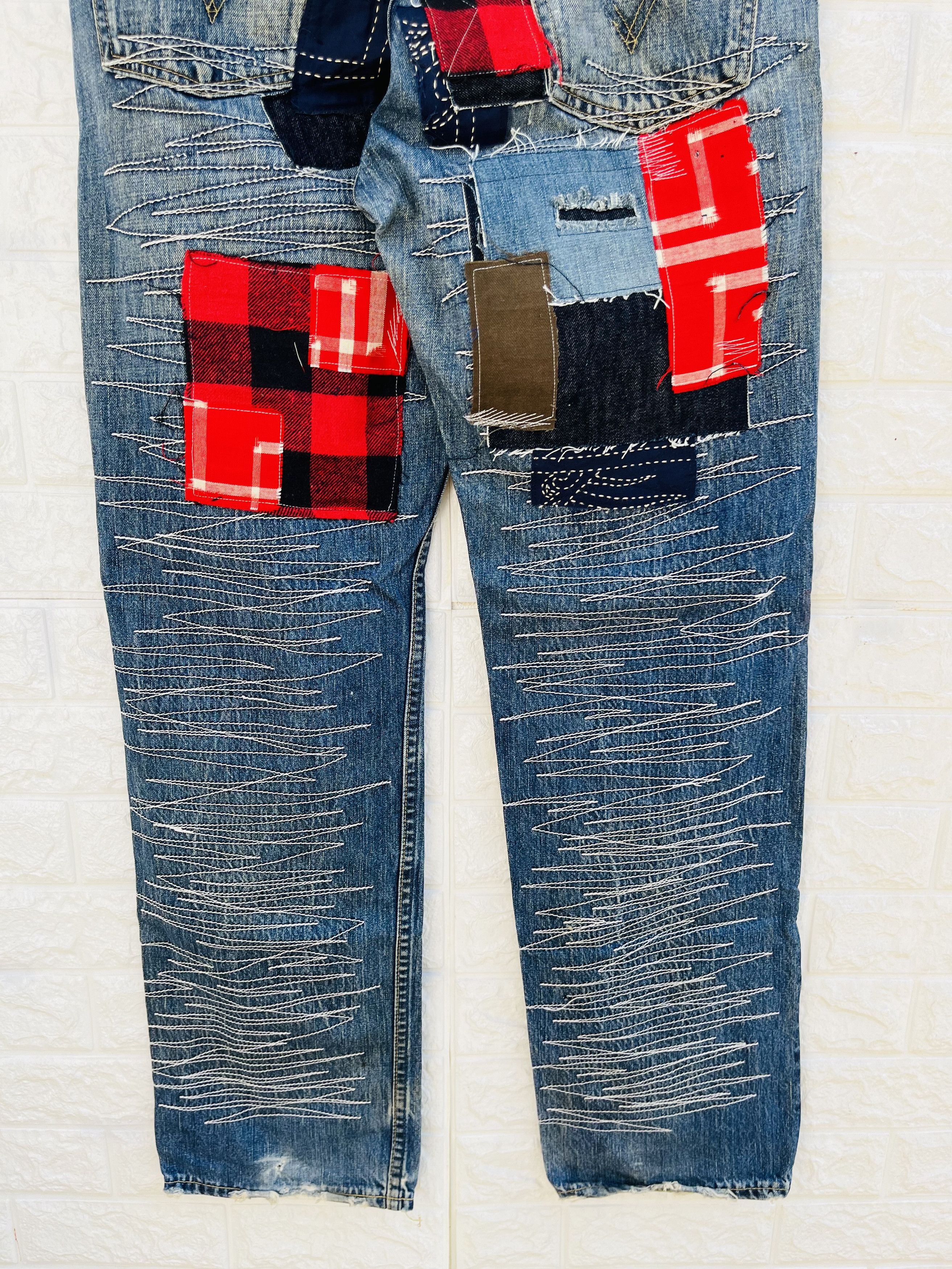Japanese Brand Vintage 90s Levis Distressed Japan Designer Fashion Style Size US 32 / EU 48 - 10 Thumbnail