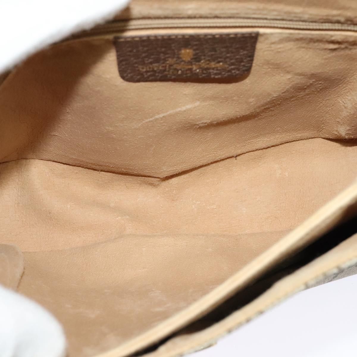 Gucci GUCCI GG Supreme Web Sherry Line Bag Pvc Beige Gold 904 02 Size ONE SIZE - 16 Thumbnail