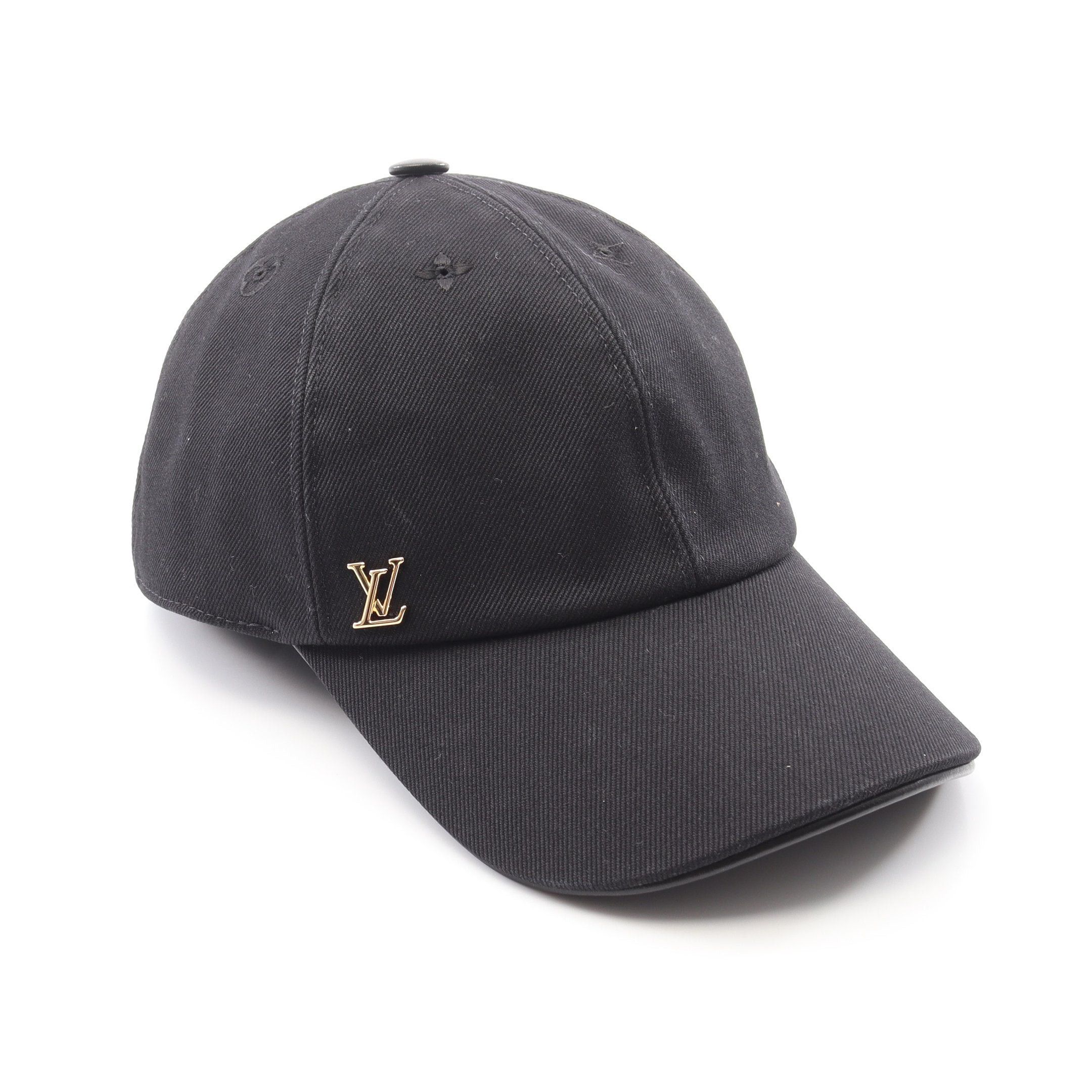 Louis Vuitton Louis Vuitton Lv Iconic Noir Cap Cotton Black Size ONE SIZE - 1 Thumbnail