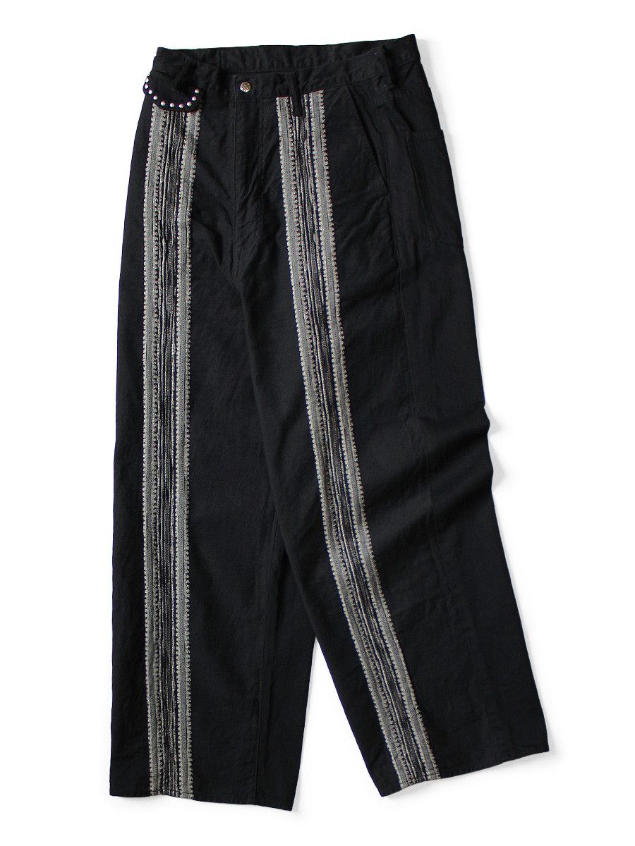 Kapital Kapital 12oz Yagasuri Jacquard Denim Port Baggy Pants Size US 34 / EU 50 - 1 Thumbnail