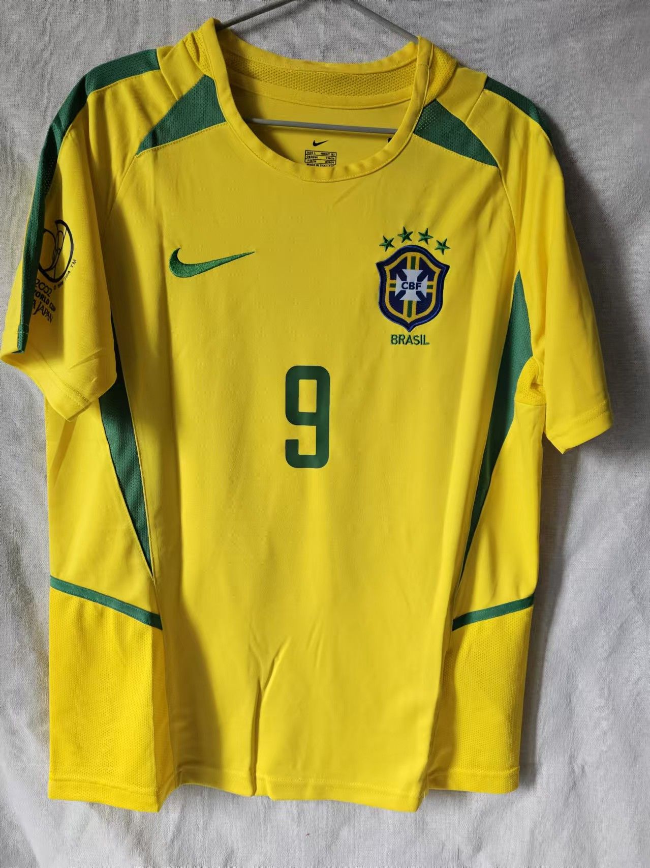 Other 2002 World Cup Brazil #9 Ronaldo Jersey Home L | Grailed